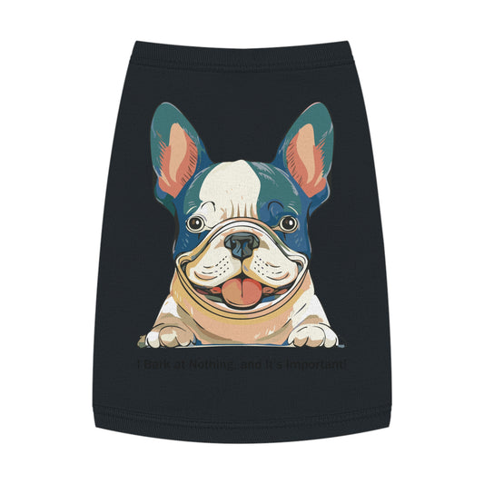 Adorable French Bulldog Pet Tank Top, Dog Summer Tee, Cute Canine Shirt, Pet Apparel, Gift for Dog Lovers, Casual Dog Wear