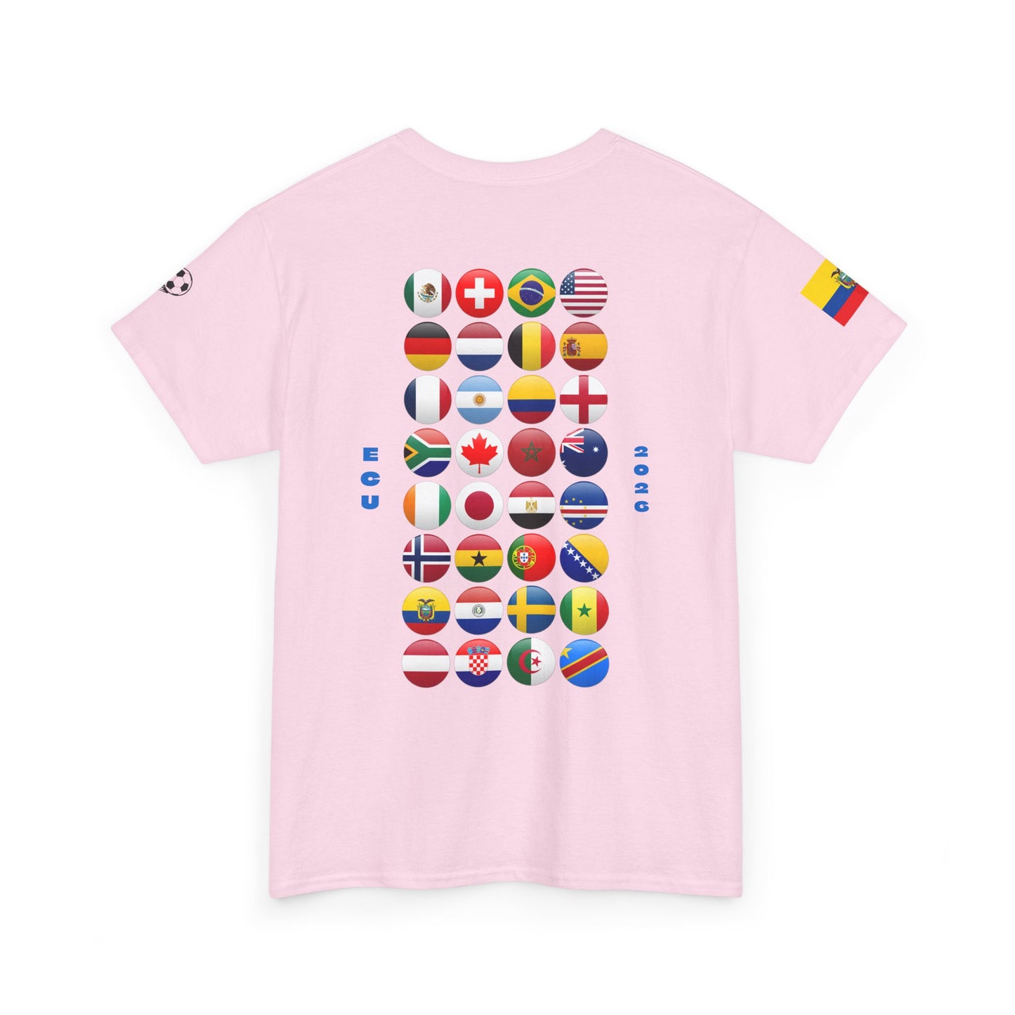 Ecuador Football T-Shirt - Unisex Ecuador Soccer Fan Tee with Flag (2026)