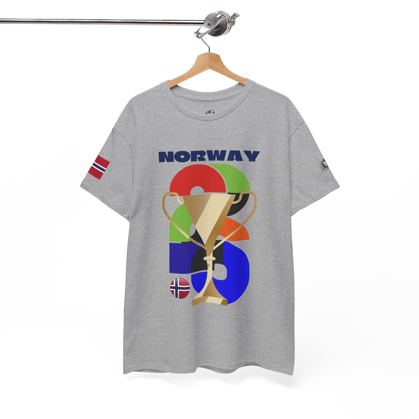 Norway Football T-Shirt - Unisex Norway Soccer Fan Tee with Flag (2026)