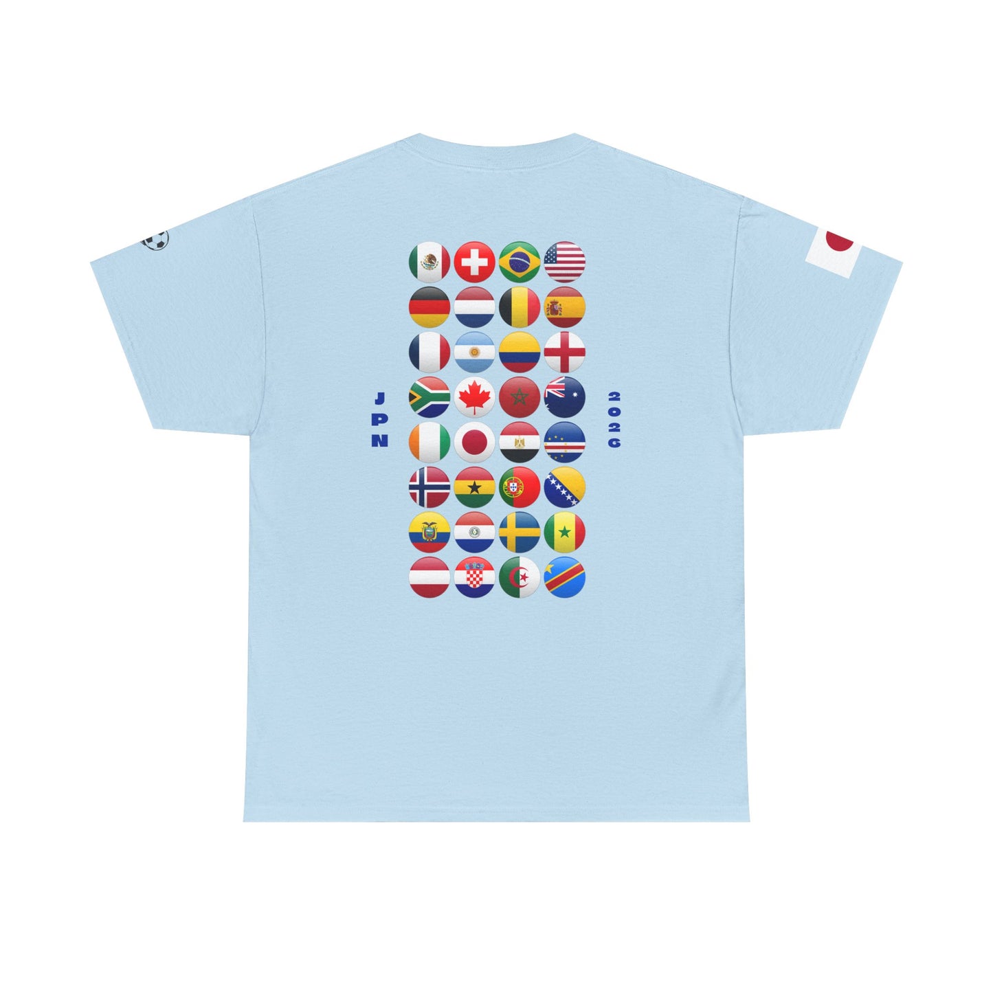 Japan Football T-Shirt - Unisex Japan Soccer Fan Tee with Flag (2026)