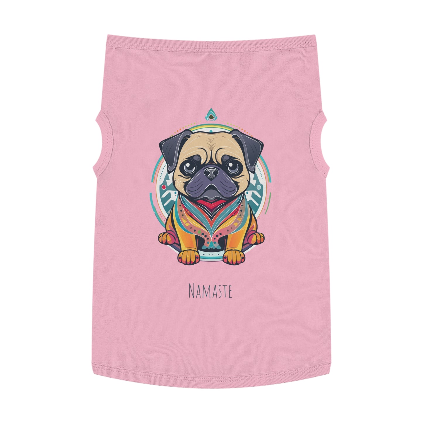 Namaste Pug Pet Tank Top, Stylish Dog Apparel, Yoga Pet Wear, Pet Summer Outfit, Dog Lover Gift, Funny Dog Shirt