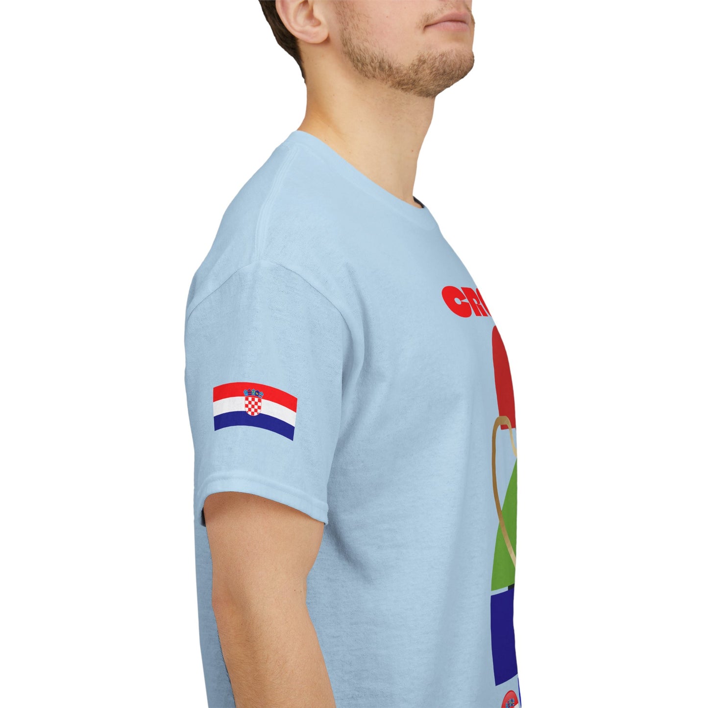 Croatia Football T-Shirt - Unisex Croatia Soccer Fan Tee with Flag (2026)