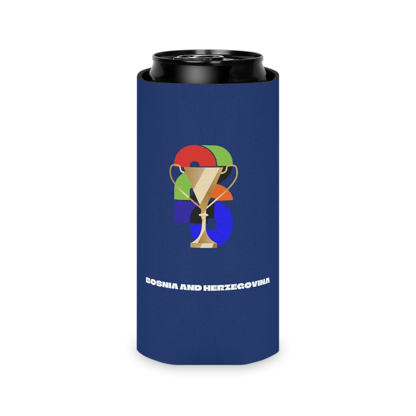 Bosnia and Herzegovina Soccer Can Cooler - Bosnia and Herzegovina Football Fan Koozie for Game Day (2026)