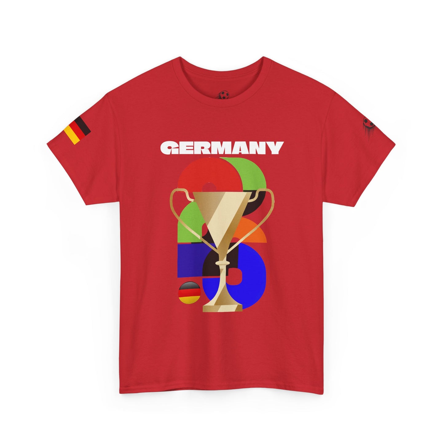 Germany Football T-Shirt - Unisex Germany Soccer Fan Tee with Flag (2026)