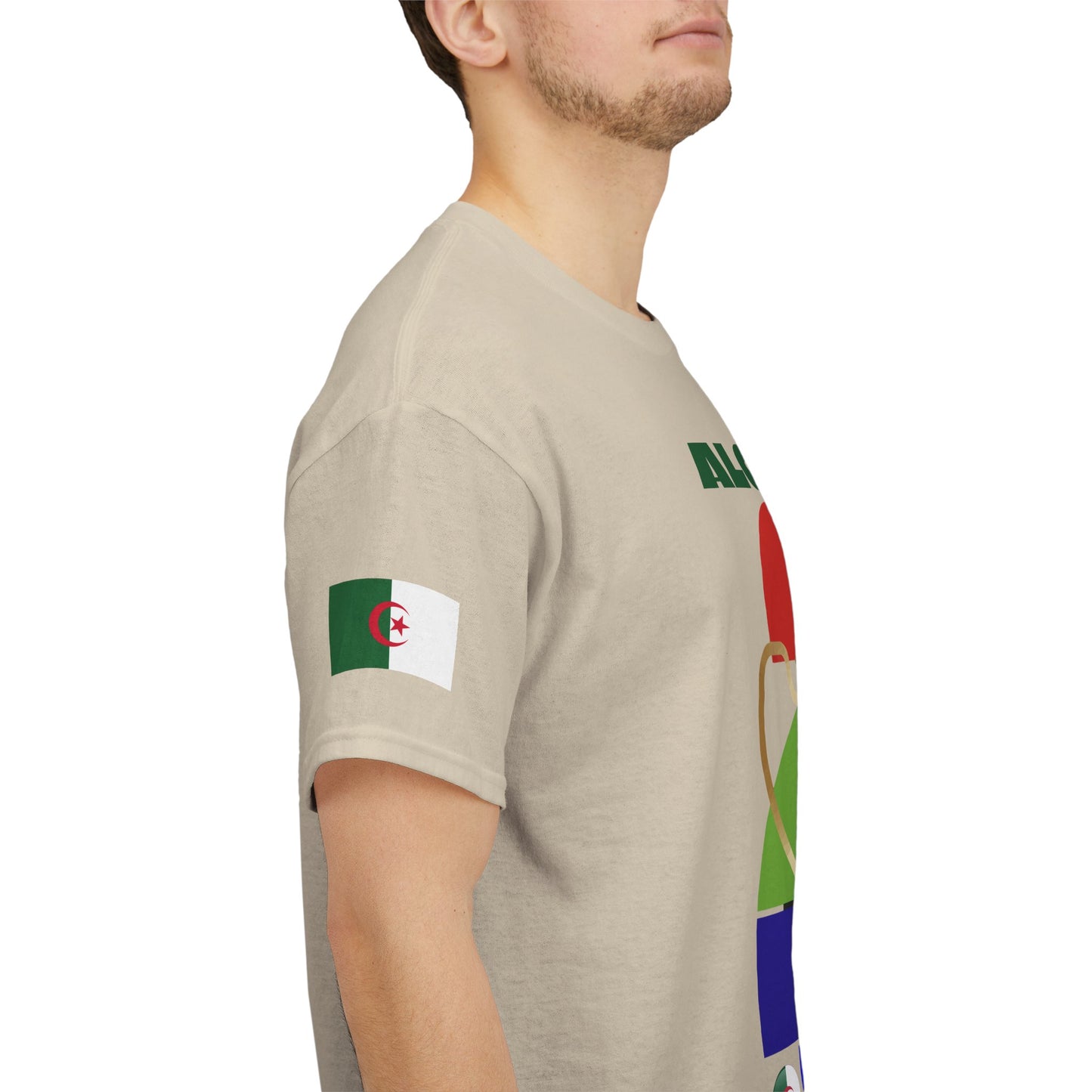 Algeria Football T-Shirt - Unisex Algeria Soccer Fan Tee with Flag (2026)