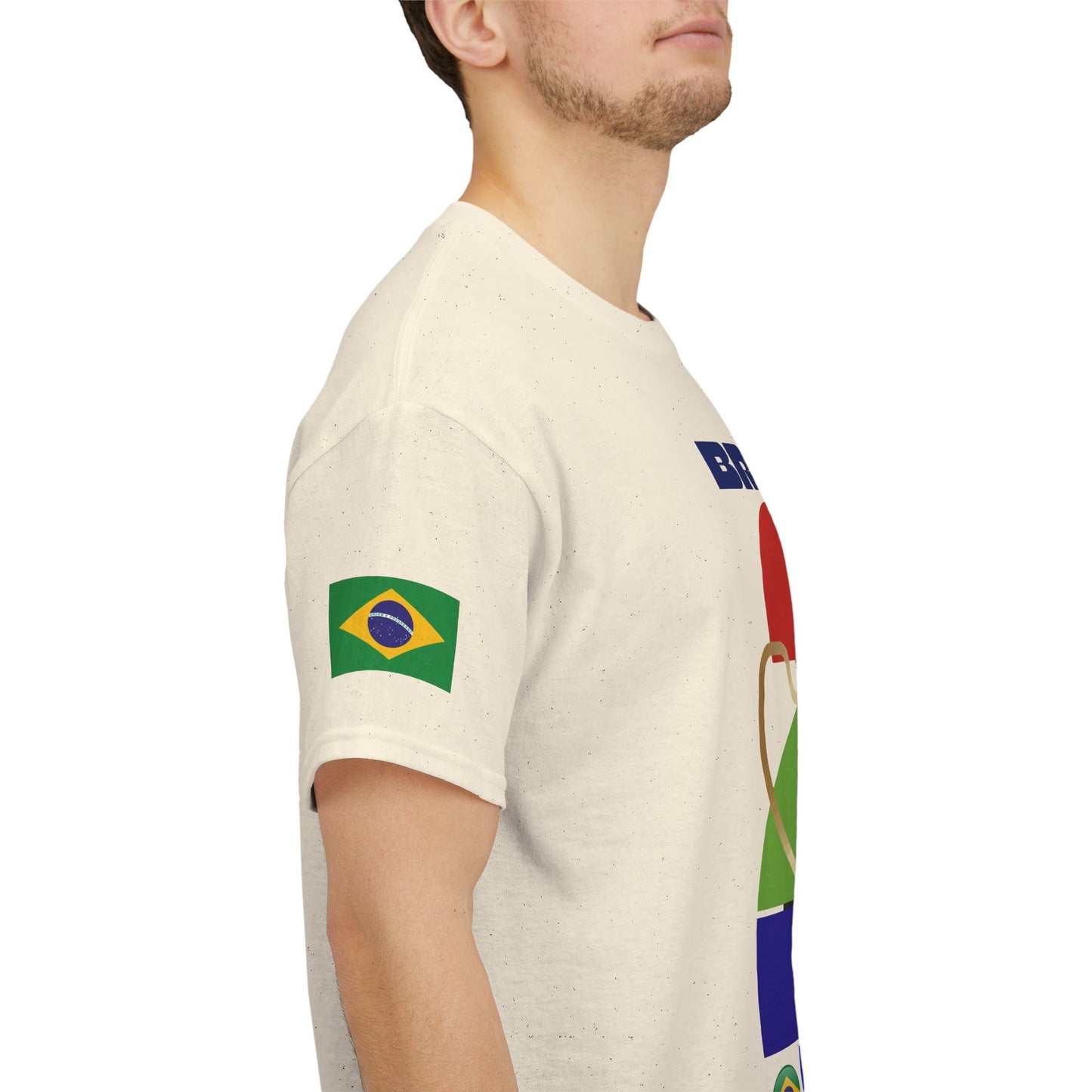Brazil Football T-Shirt - Unisex Brazil Soccer Fan Tee with Flag (2026)