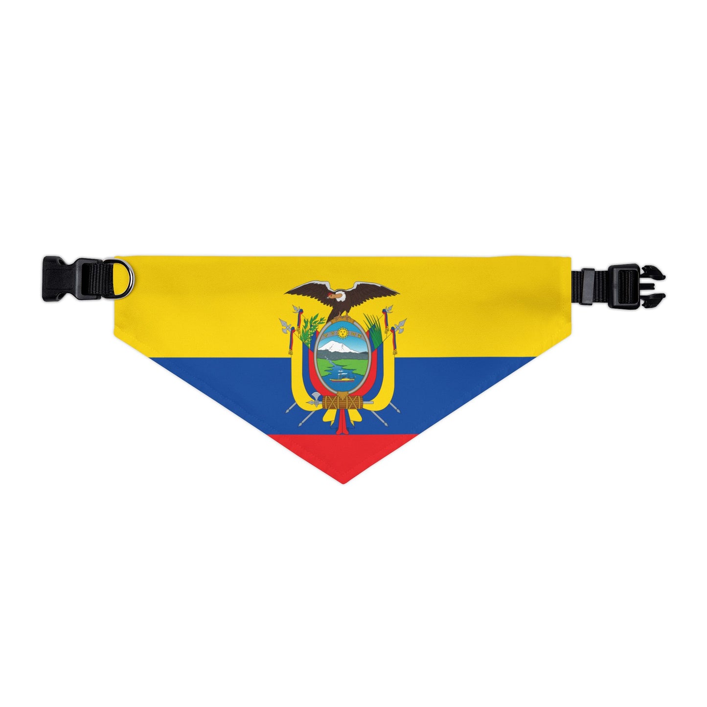 Ecuador Soccer Dog Bandana — Ecuadorian Flag Snap-On Pet Bandana, Fan Gear