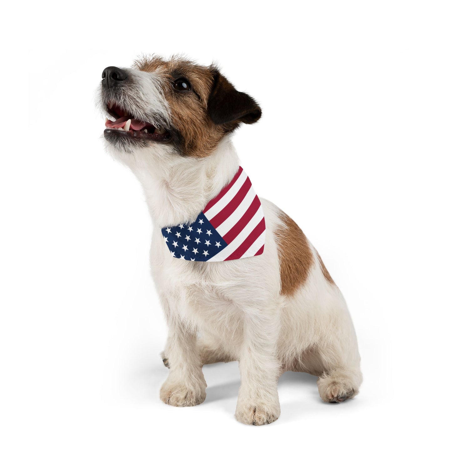 United States Soccer Dog Bandana — American Flag Snap-On Pet Bandana, Fan Gear