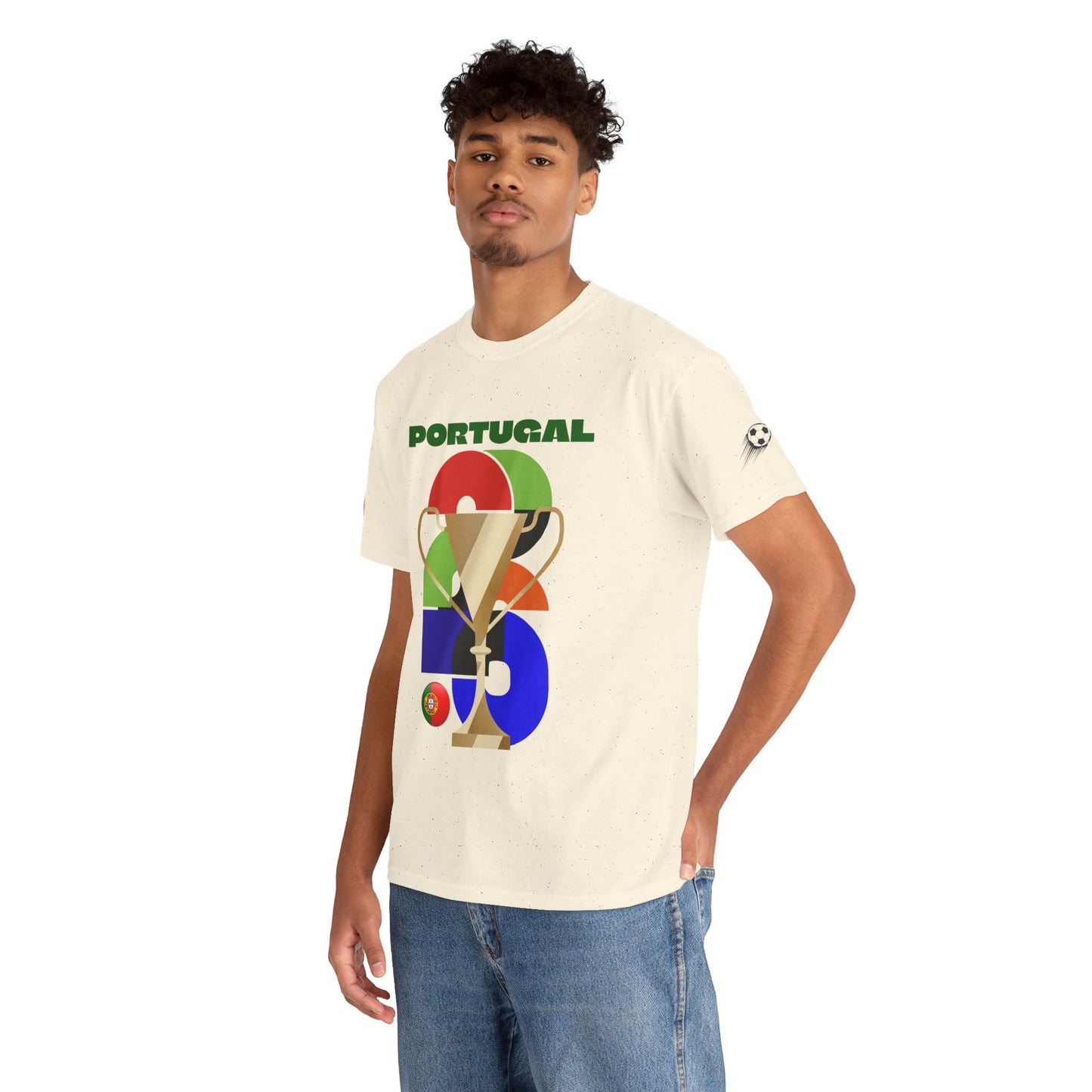 Portugal Football T-Shirt - Unisex Portugal Soccer Fan Tee with Flag (2026)
