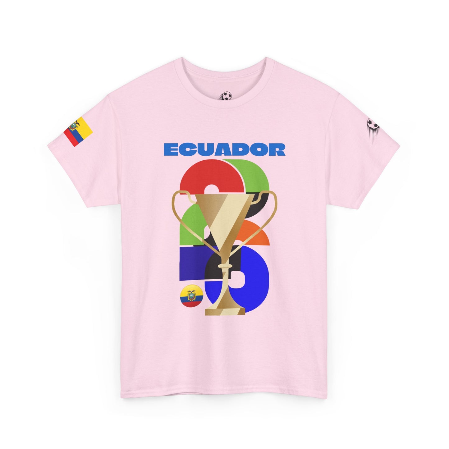 Ecuador Football T-Shirt - Unisex Ecuador Soccer Fan Tee with Flag (2026)