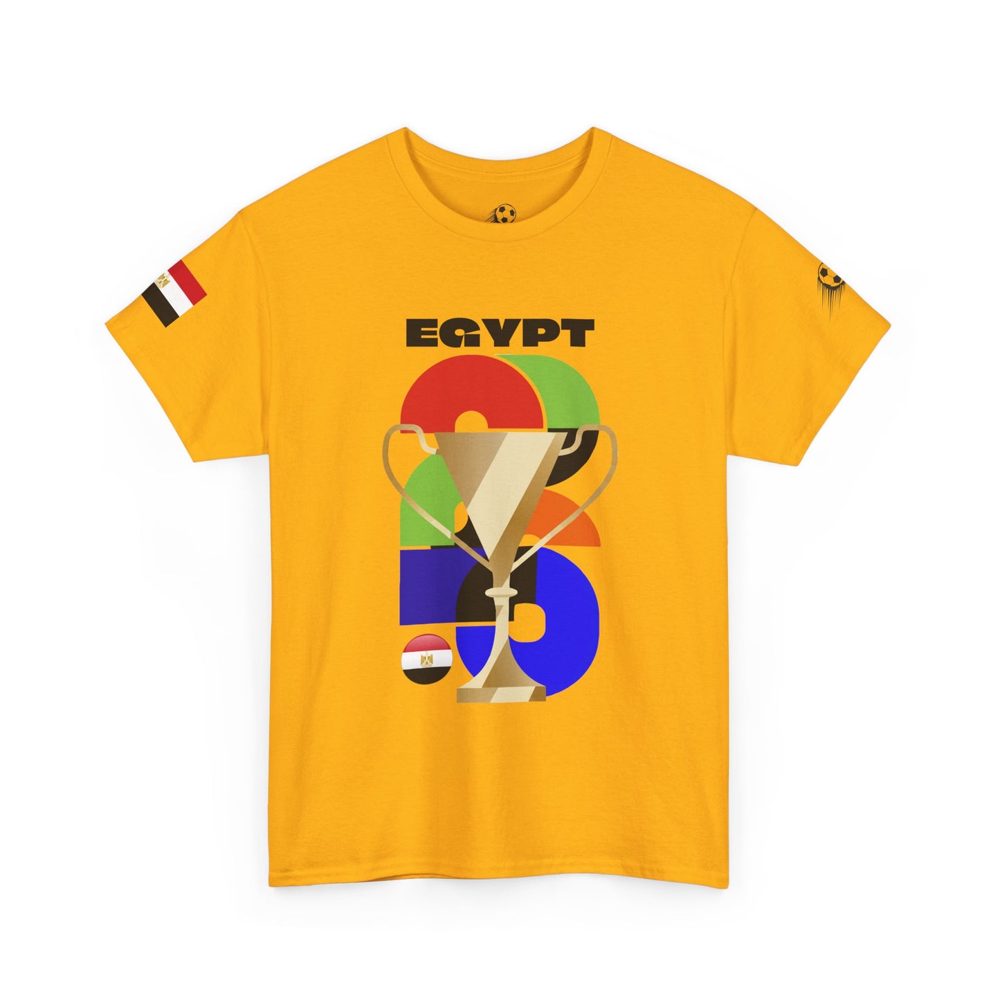 Egypt Football T-Shirt - Unisex Egypt Soccer Fan Tee with Flag (2026)