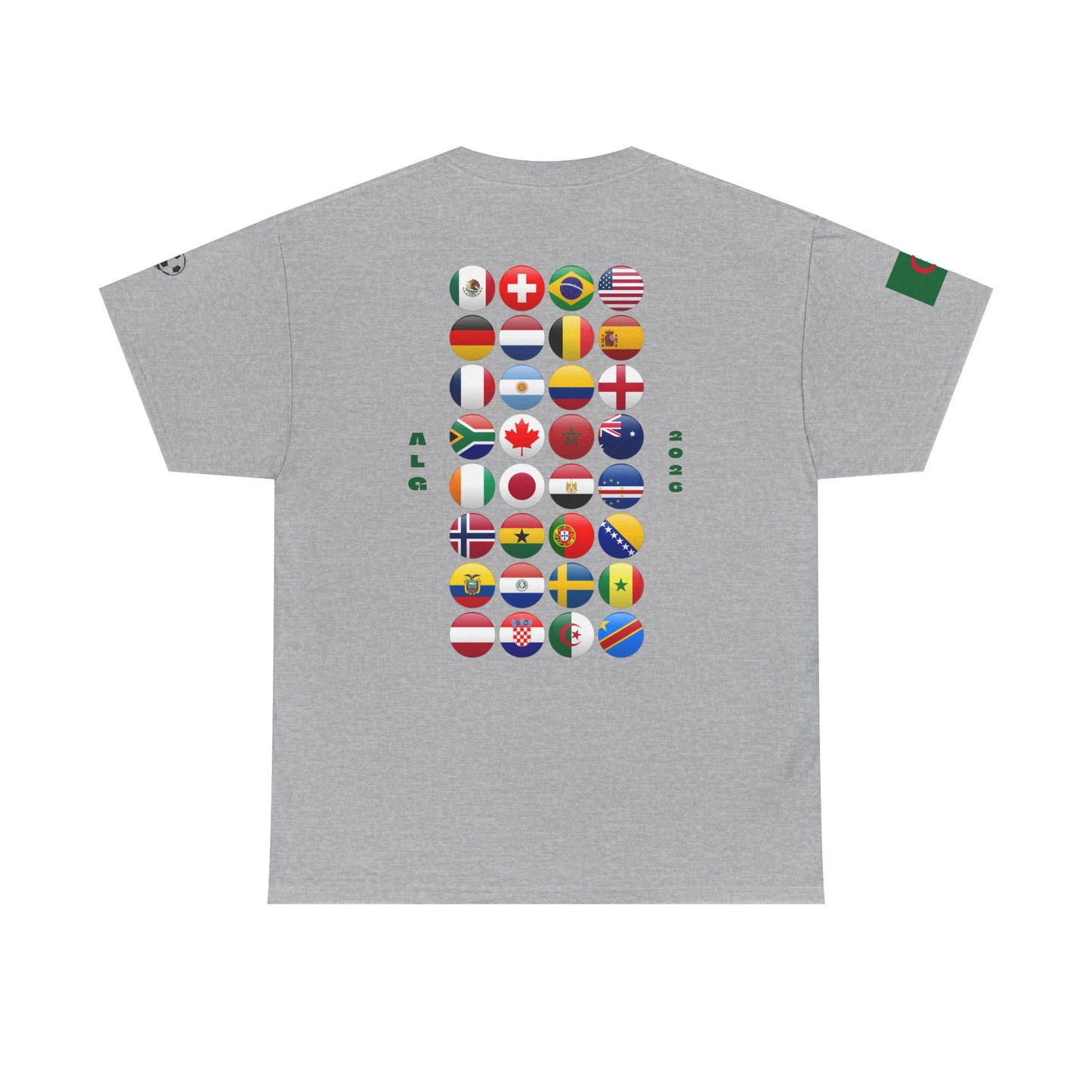 Algeria Football T-Shirt - Unisex Algeria Soccer Fan Tee with Flag (2026)