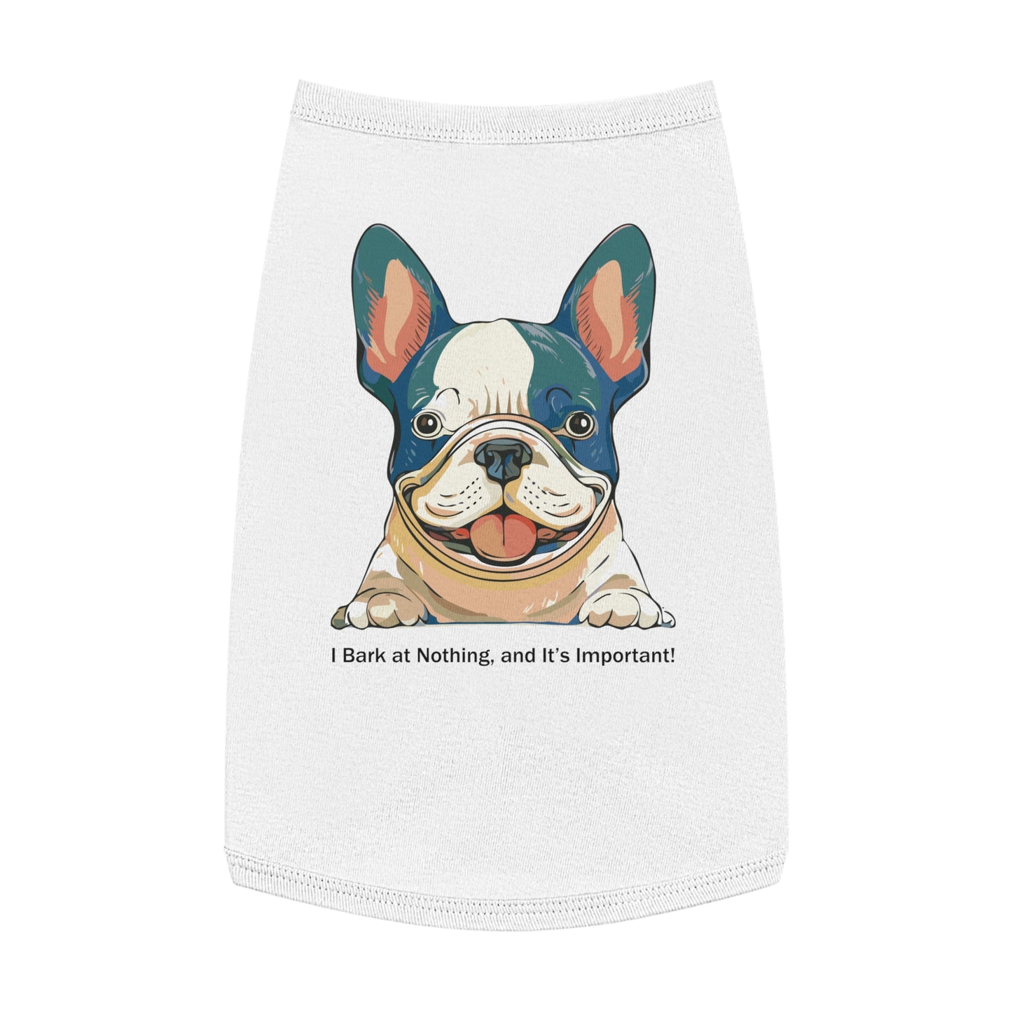 Adorable French Bulldog Pet Tank Top, Dog Summer Tee, Cute Canine Shirt, Pet Apparel, Gift for Dog Lovers, Casual Dog Wear