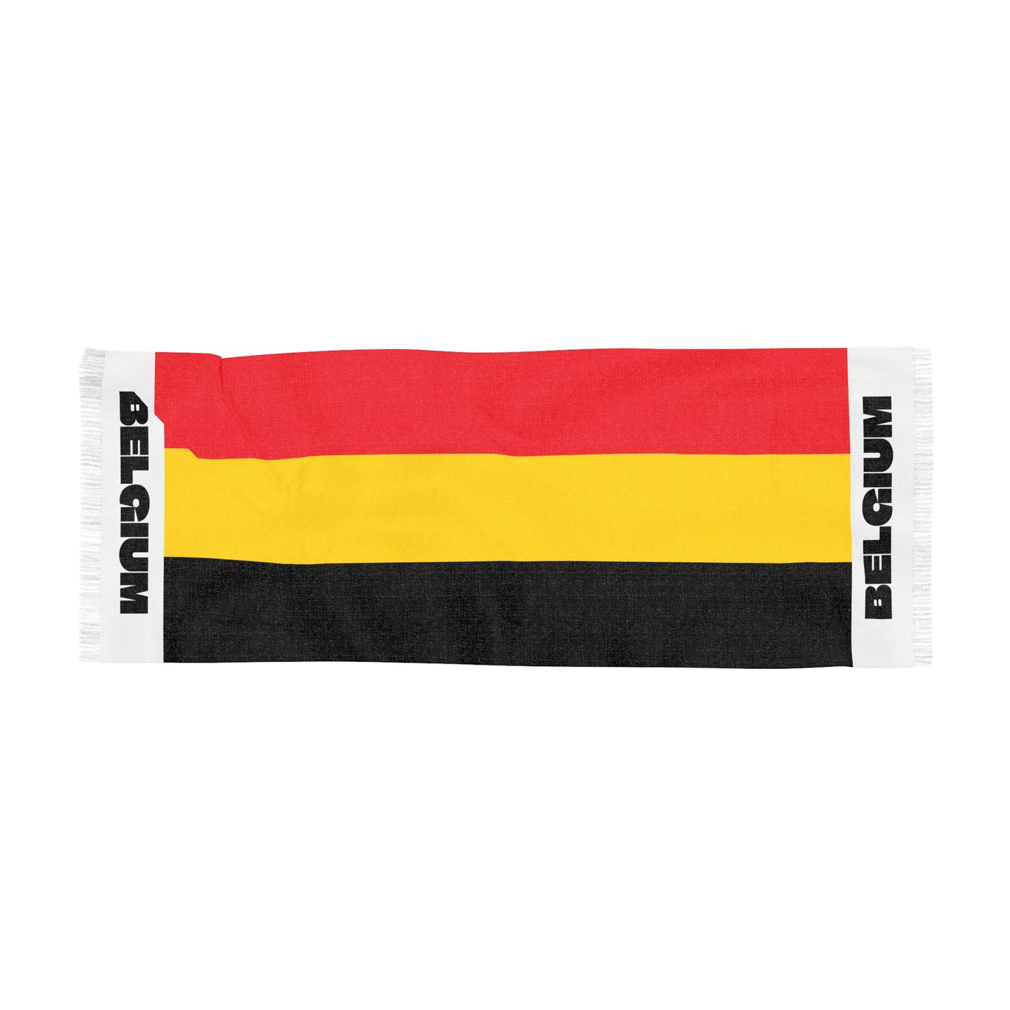 Belgium Soccer Scarf - Belgium Football Supporter Scarf with Flag (2026)