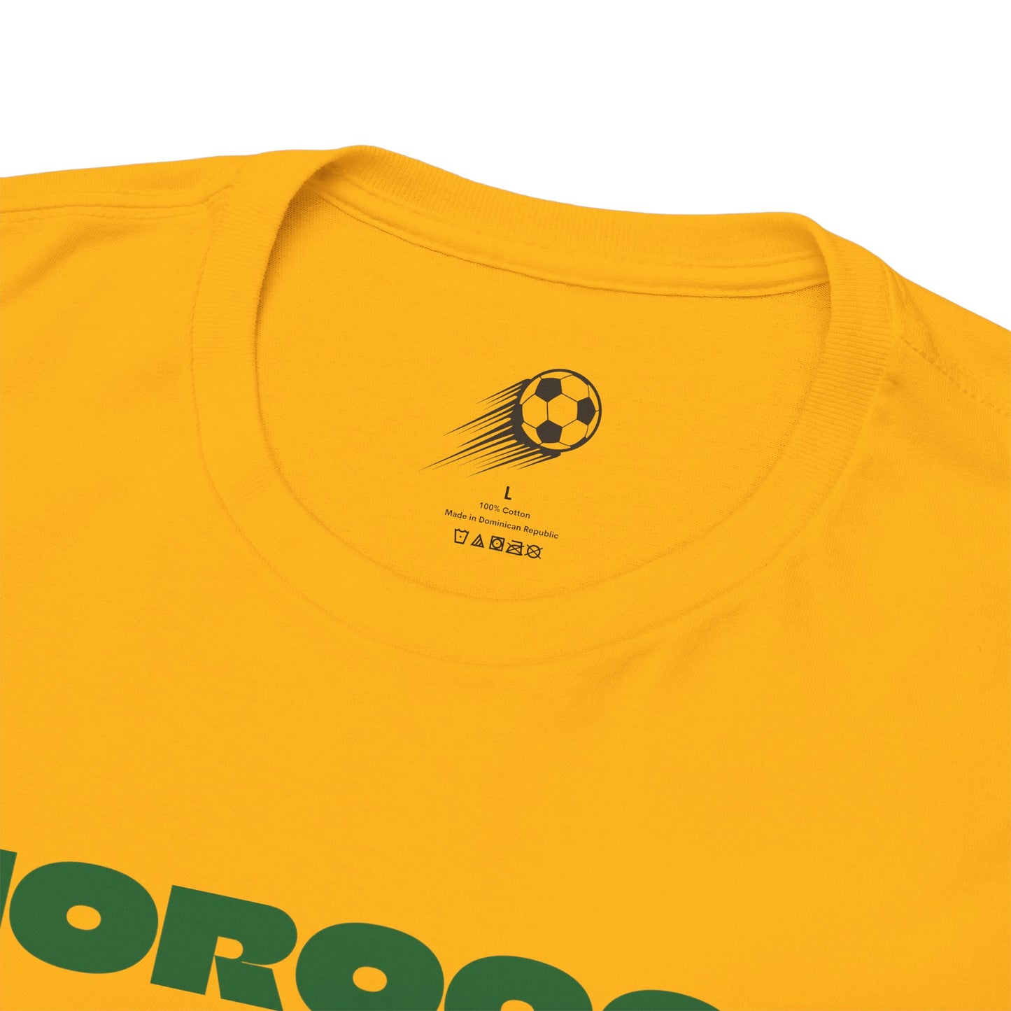 Morocco Football T-Shirt - Unisex Morocco Soccer Fan Tee with Flag (2026)