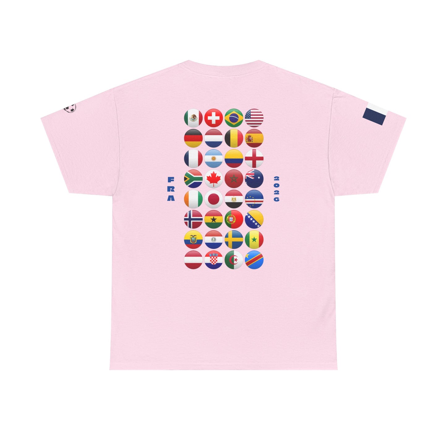 France Football T-Shirt - Unisex France Soccer Fan Tee with Flag (2026)