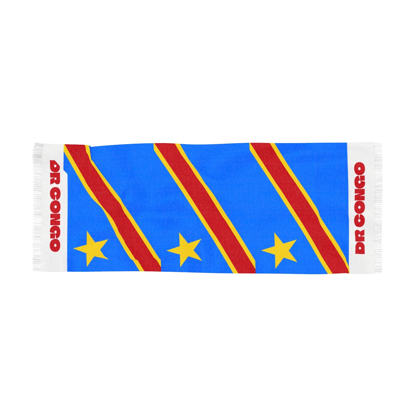 DR Congo Soccer Scarf - DR Congo Football Supporter Scarf with Flag (2026)