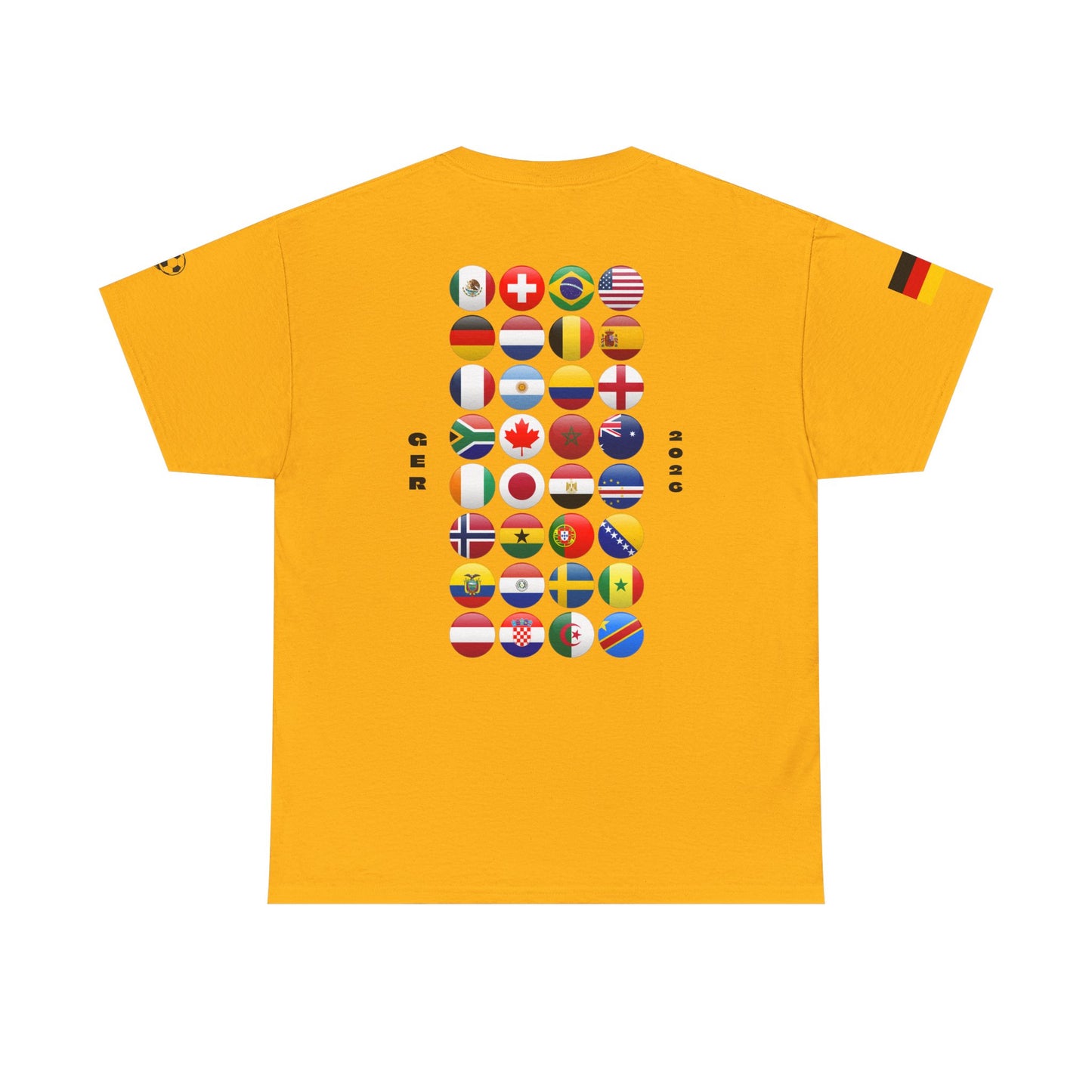 Germany Football T-Shirt - Unisex Germany Soccer Fan Tee with Flag (2026)