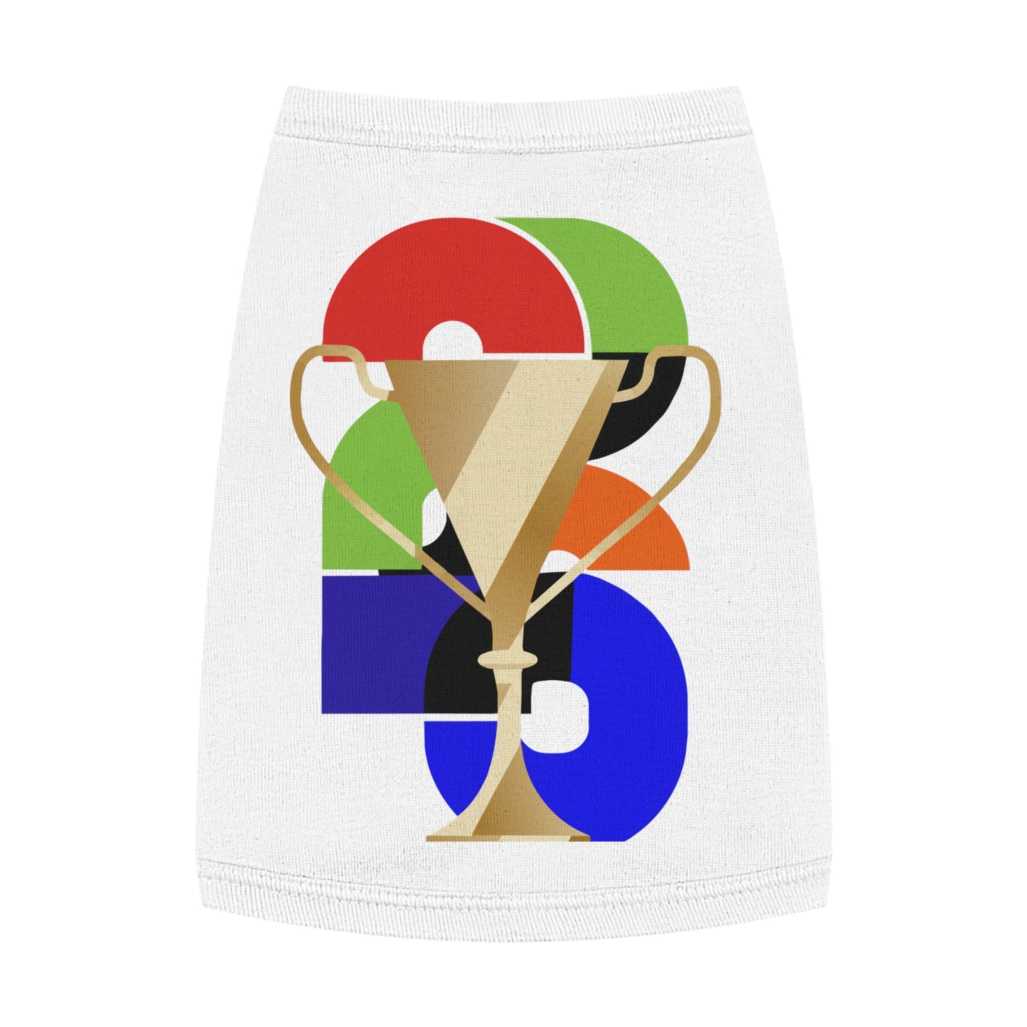 Soccer Dog Tank Top - Football Pet Tee with 2026 Trophy for Game Day & Watch Parties