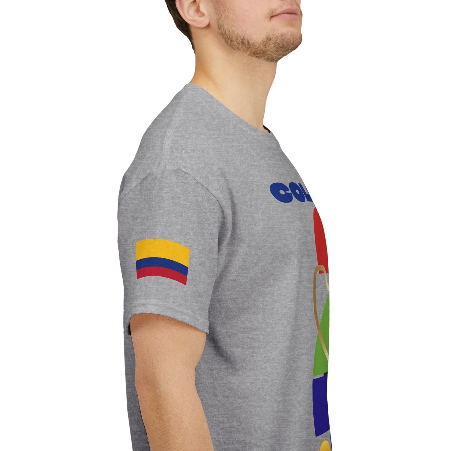 Colombia Football T-Shirt - Unisex Colombia Soccer Fan Tee with Flag (2026)