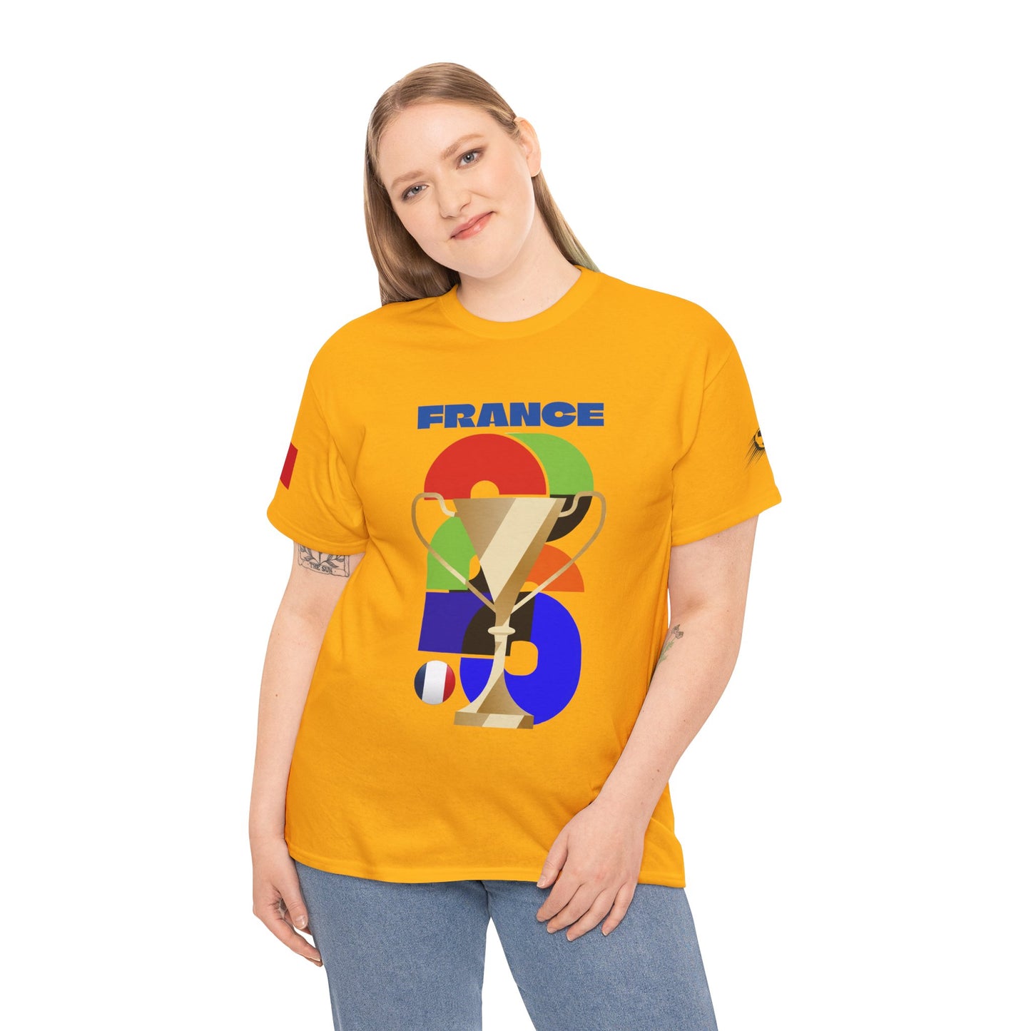 France Football T-Shirt - Unisex France Soccer Fan Tee with Flag (2026)