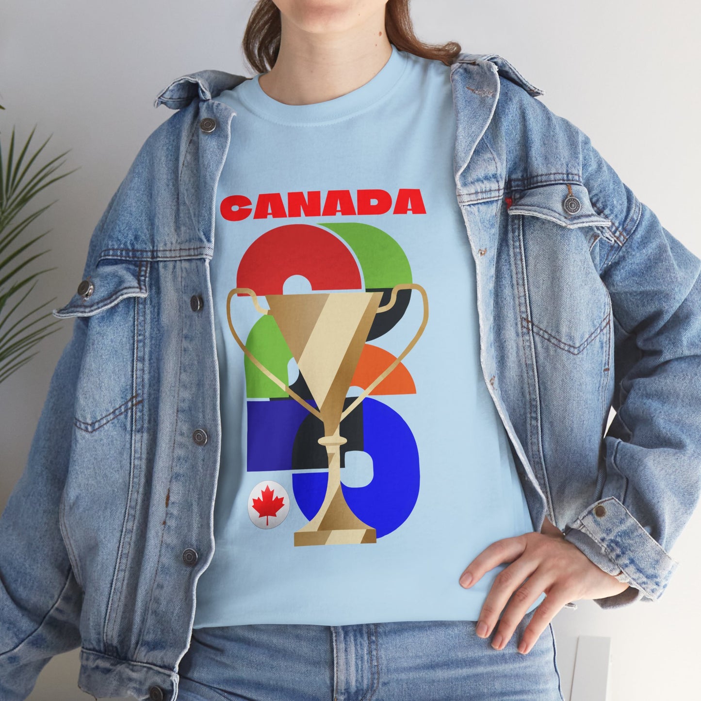 Canada Football T-Shirt - Unisex Canada Soccer Fan Tee with Flag (2026)