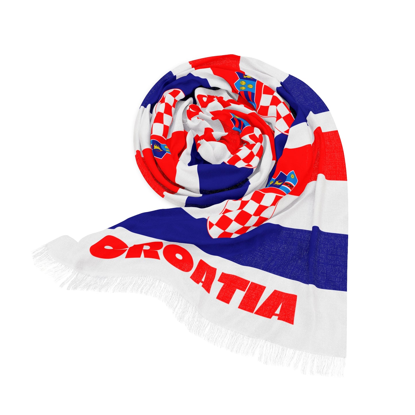 Croatia Soccer Scarf - Croatia Football Supporter Scarf with Flag (2026)