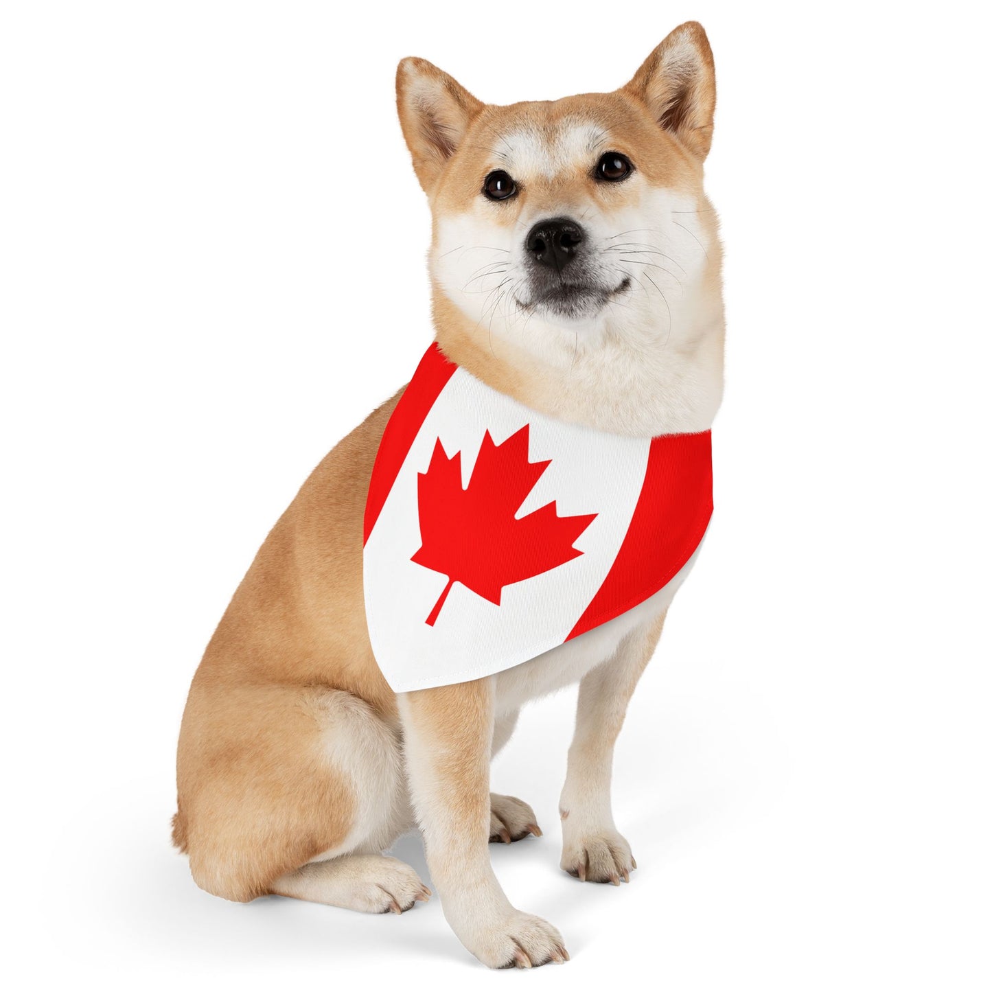 Canada Soccer Dog Bandana — Canadian Flag Snap-On Pet Bandana, Fan Gear