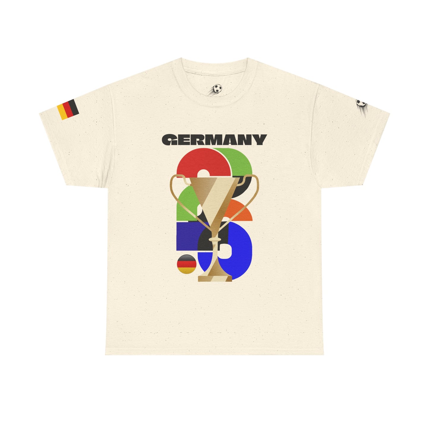 Germany Football T-Shirt - Unisex Germany Soccer Fan Tee with Flag (2026)