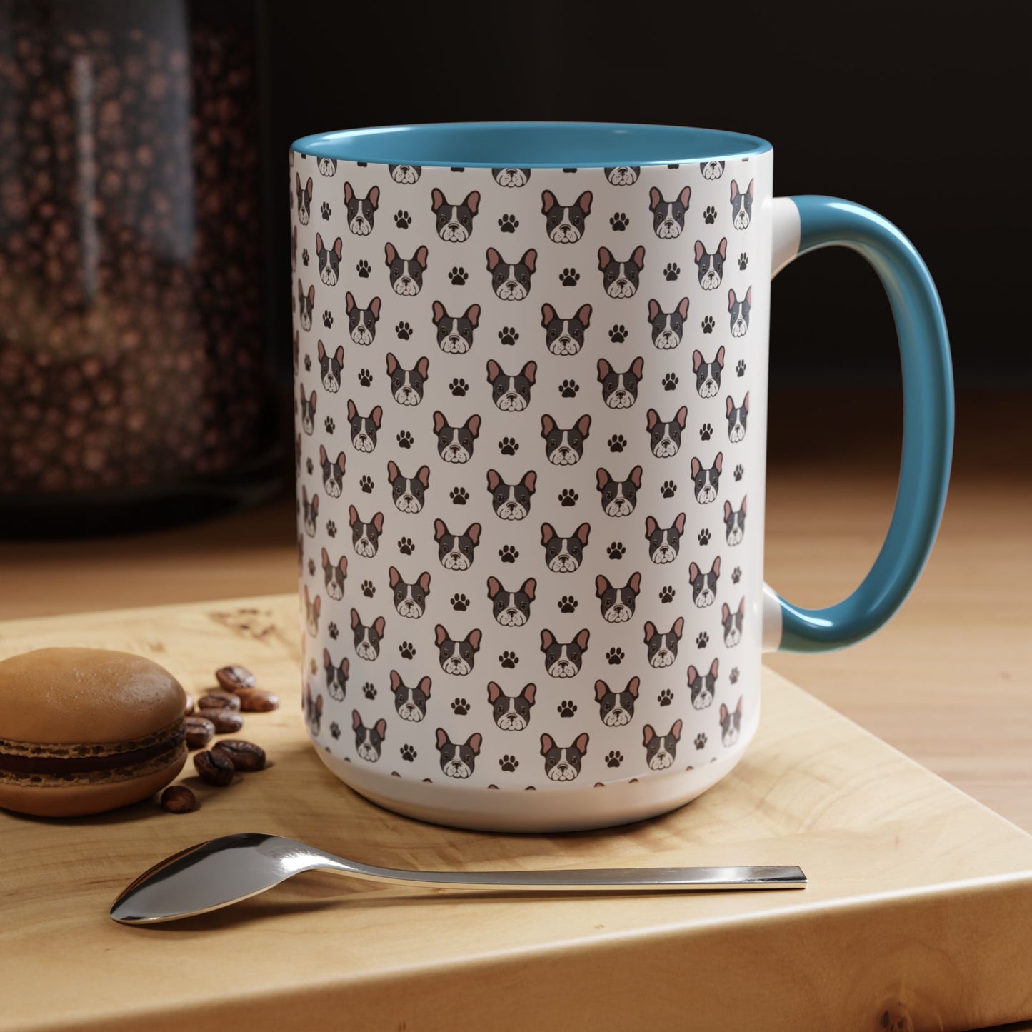 Cute French Bulldog Accent Coffee Mug | Pet Lover Gift, Animal Mug, Dog Lover Coffee Cup, Gift for Dog Owners, Frenchie Design