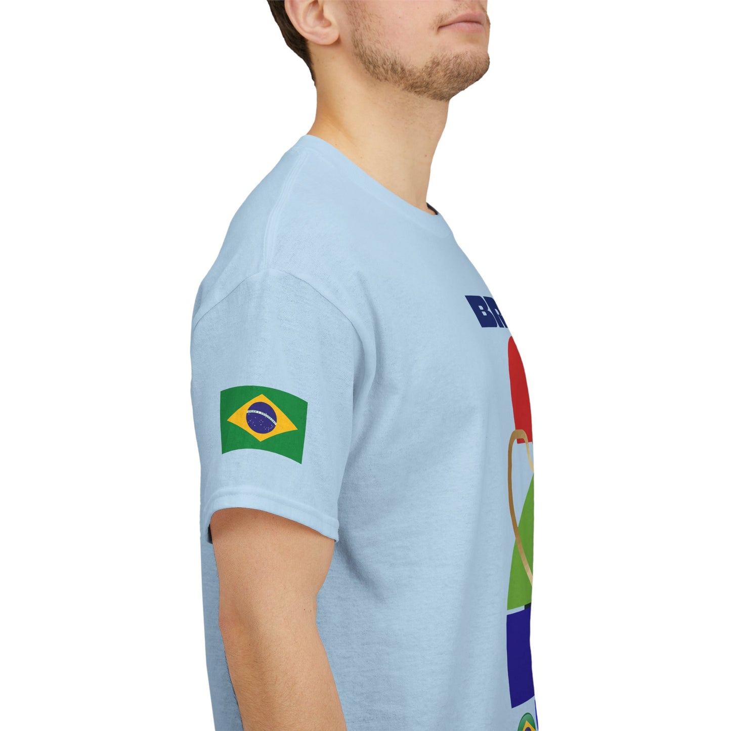 Brazil Football T-Shirt - Unisex Brazil Soccer Fan Tee with Flag (2026)