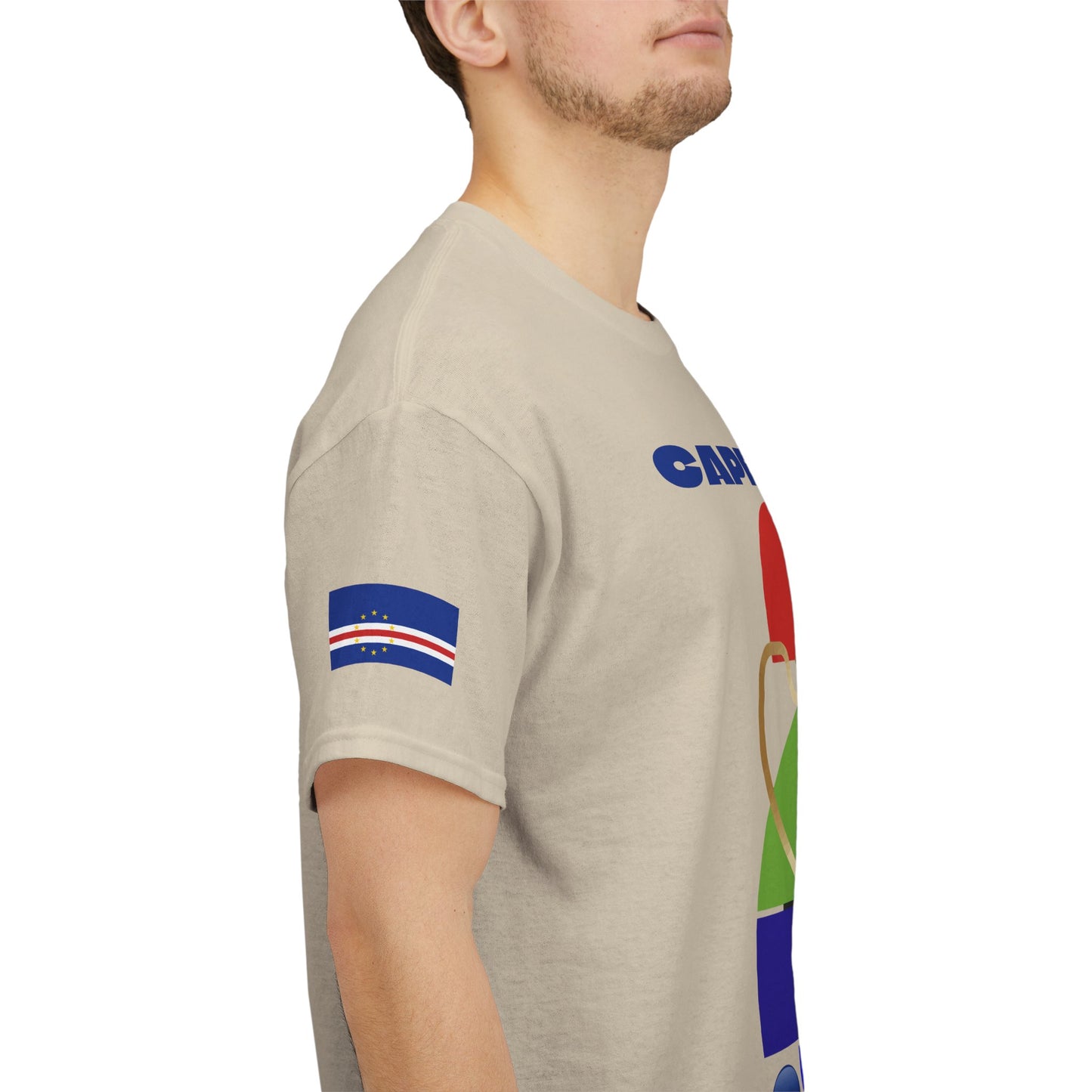Cape Verde Football T-Shirt - Unisex Cape Verde Soccer Fan Tee with Flag (2026)