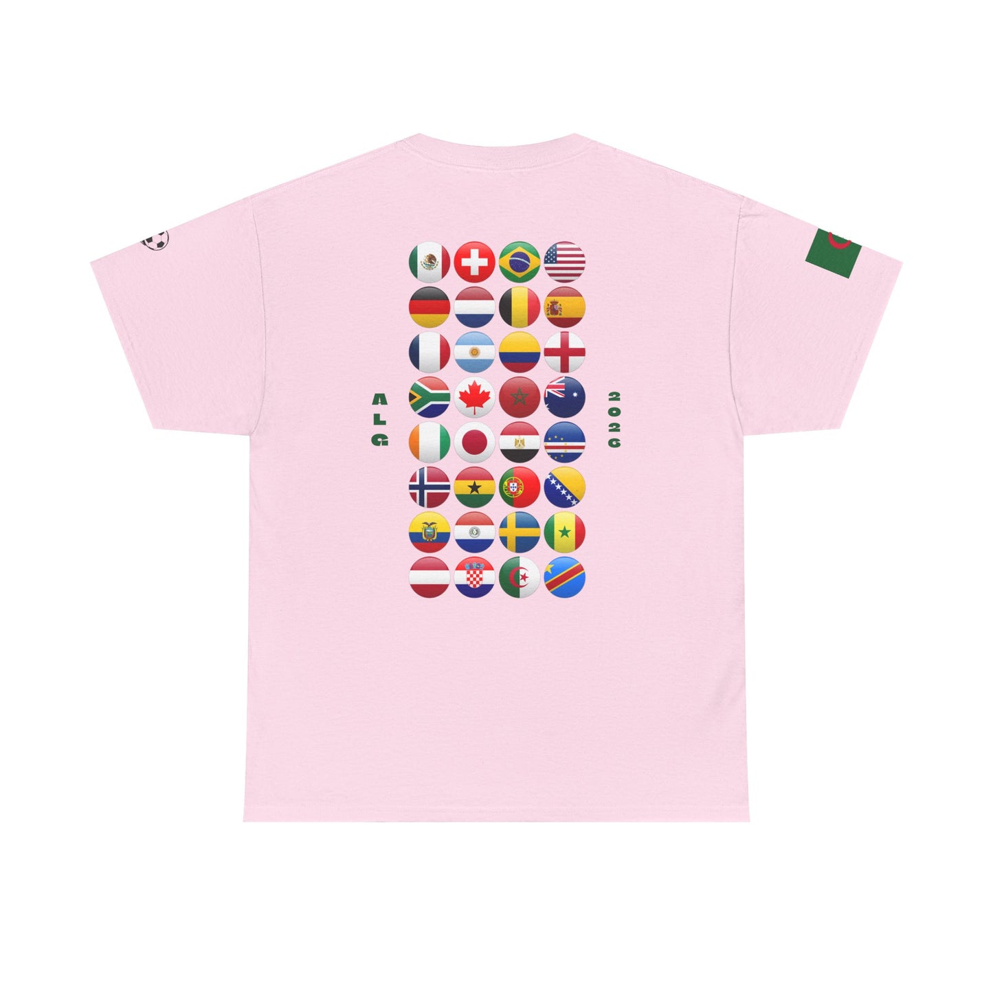 Algeria Football T-Shirt - Unisex Algeria Soccer Fan Tee with Flag (2026)