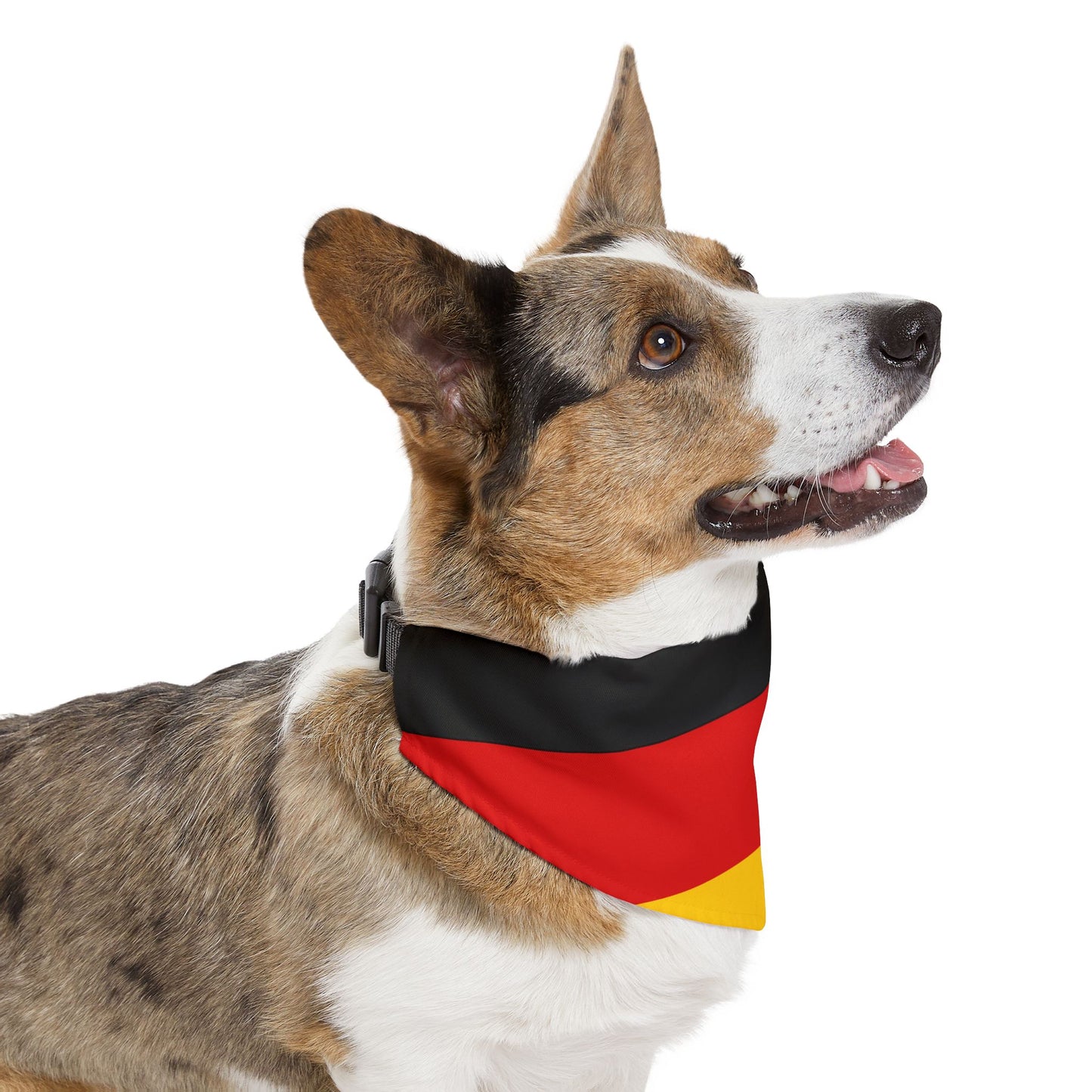Germany Soccer Dog Bandana — German Flag Snap-On Pet Bandana, Fan Gear
