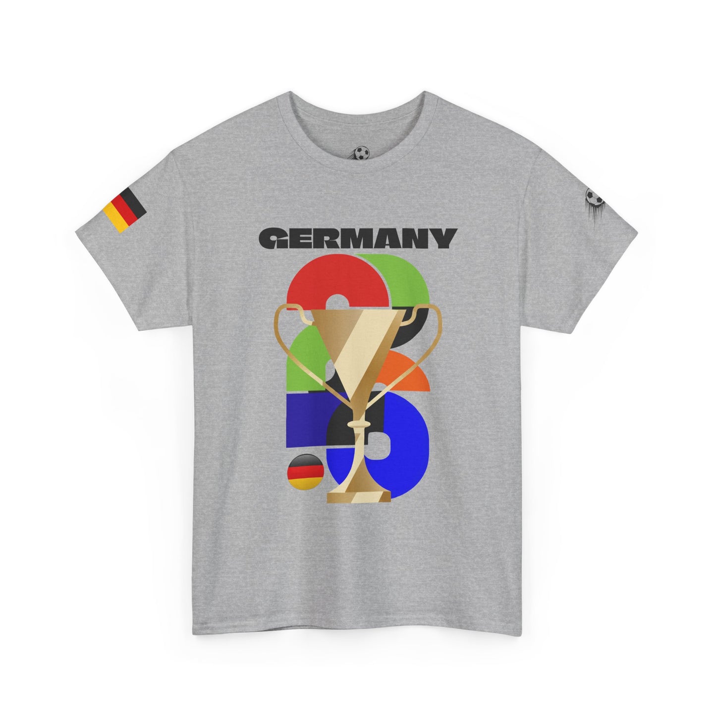 Germany Football T-Shirt - Unisex Germany Soccer Fan Tee with Flag (2026)