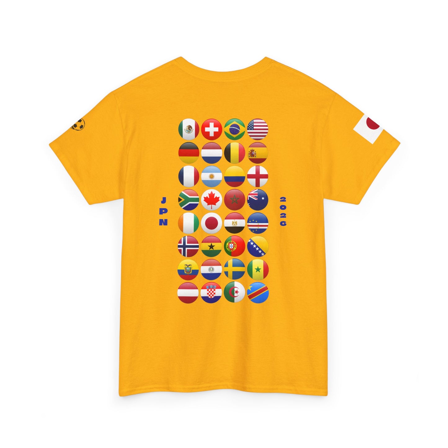 Japan Football T-Shirt - Unisex Japan Soccer Fan Tee with Flag (2026)