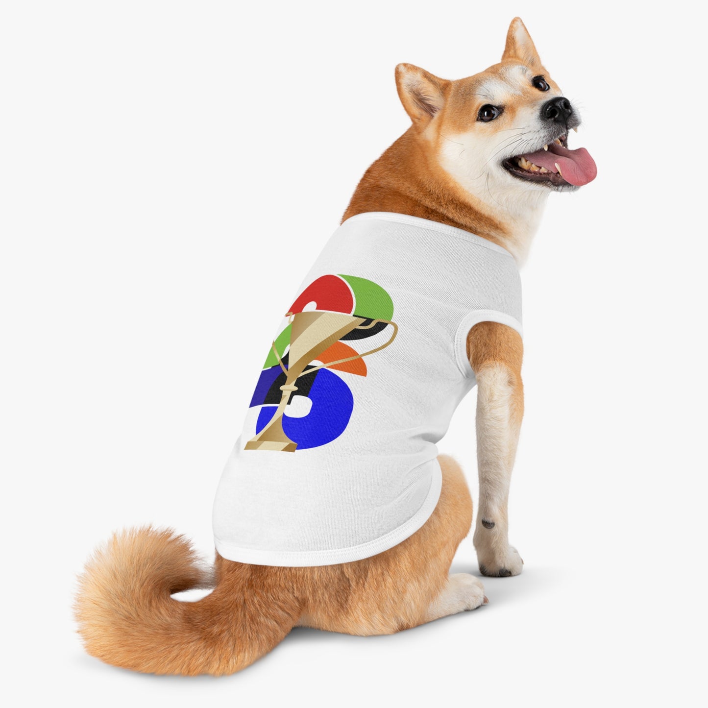 Soccer Dog Tank Top - Football Pet Tee with 2026 Trophy for Game Day & Watch Parties