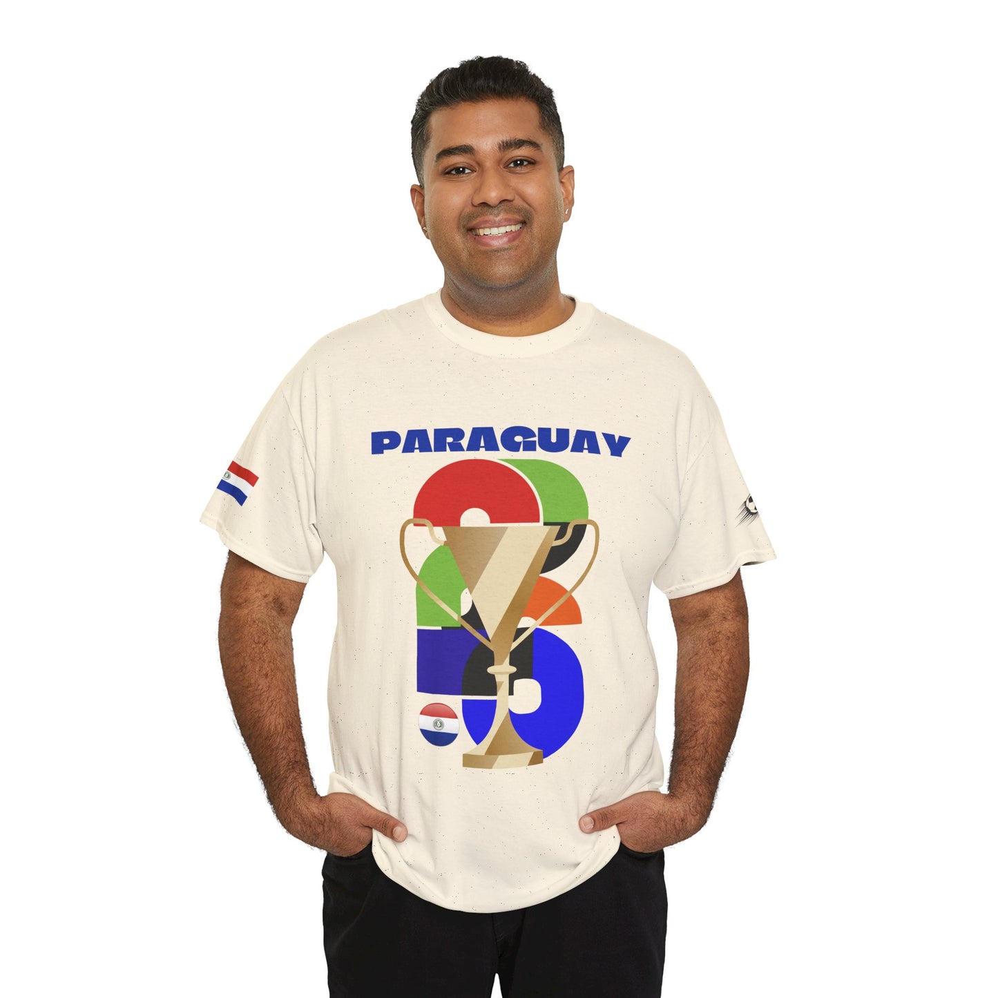 Paraguay Football T-Shirt - Unisex Paraguay Soccer Fan Tee with Flag (2026)