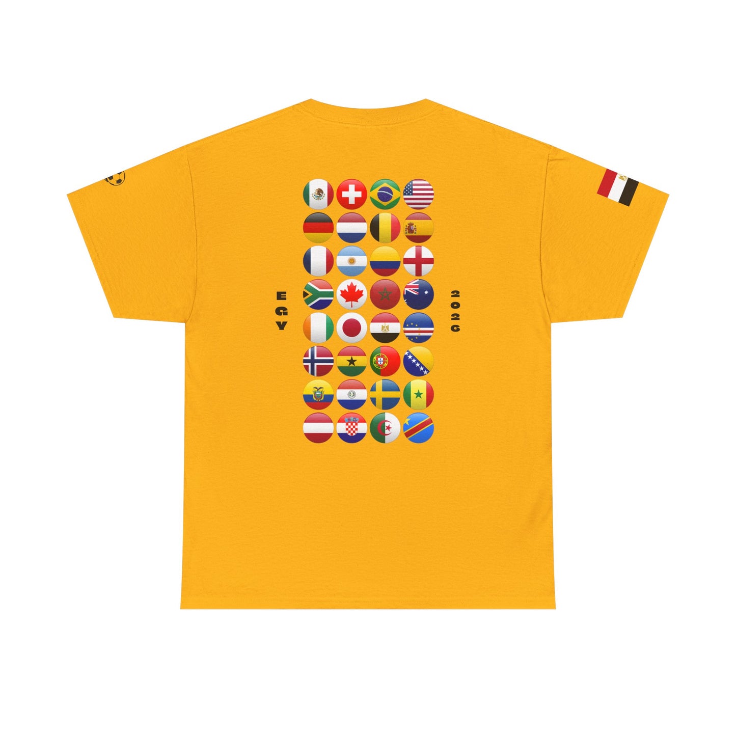 Egypt Football T-Shirt - Unisex Egypt Soccer Fan Tee with Flag (2026)
