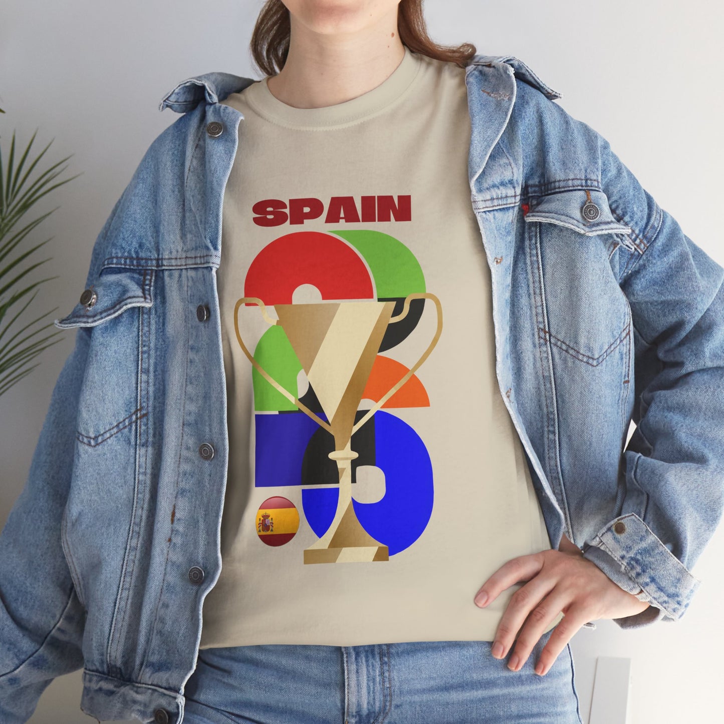 Spain Football T-Shirt - Unisex Spain Soccer Fan Tee with Flag (2026)
