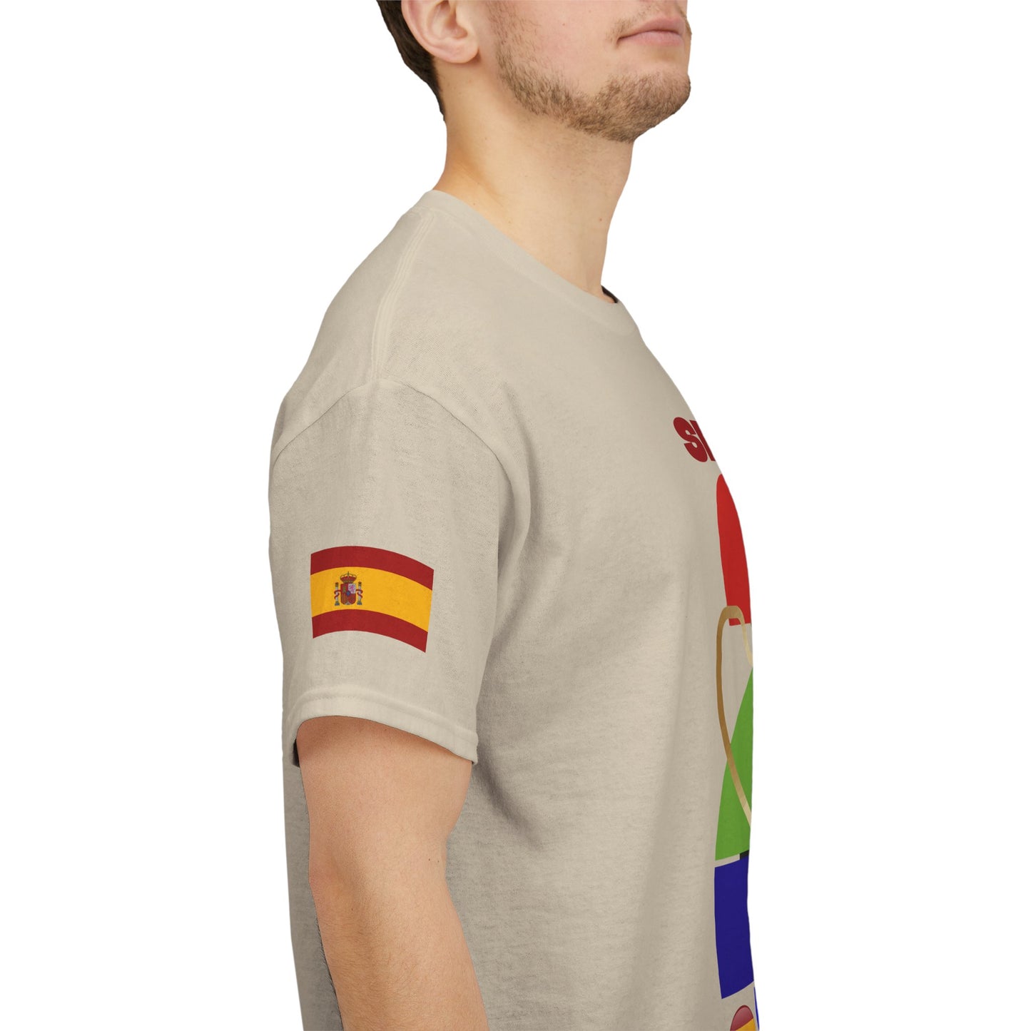 Spain Football T-Shirt - Unisex Spain Soccer Fan Tee with Flag (2026)