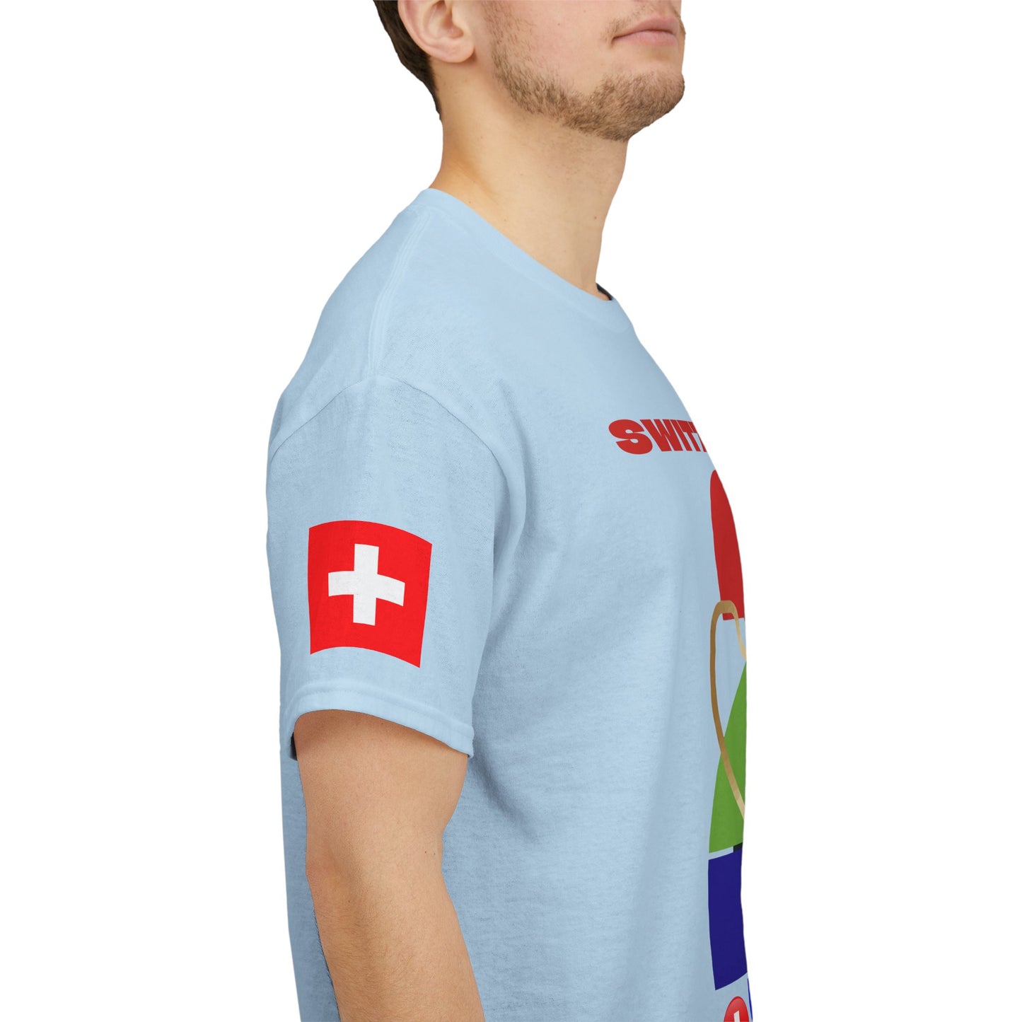 Switzerland Football T-Shirt - Unisex Switzerland Soccer Fan Tee with Flag (2026)