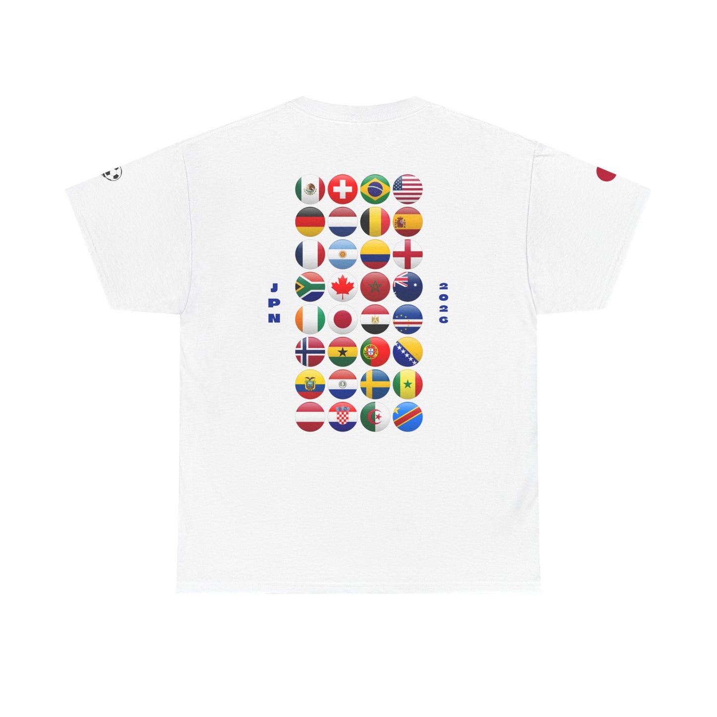 Japan Football T-Shirt - Unisex Japan Soccer Fan Tee with Flag (2026)