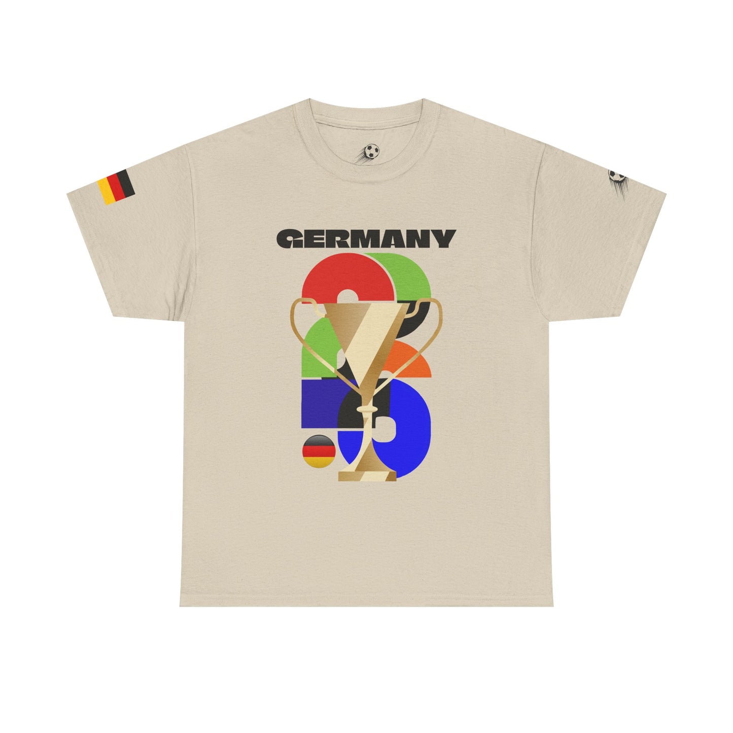 Germany Football T-Shirt - Unisex Germany Soccer Fan Tee with Flag (2026)