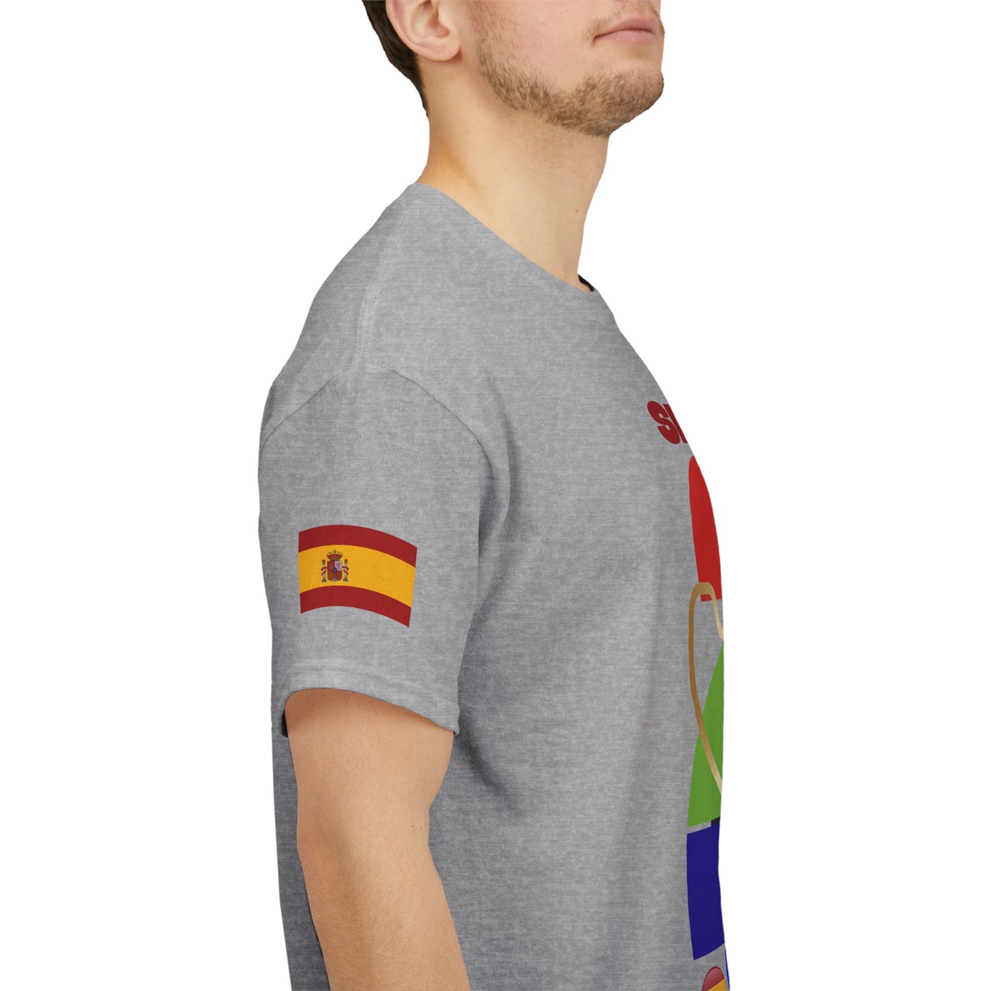 Spain Football T-Shirt - Unisex Spain Soccer Fan Tee with Flag (2026)