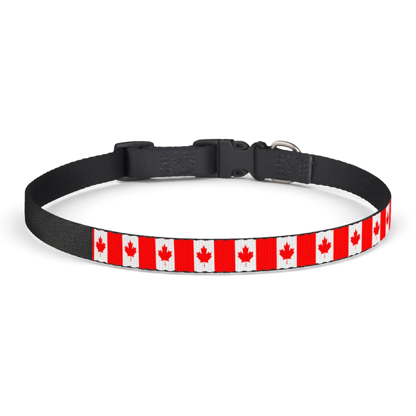 Canada Soccer Dog Collar — Canadian Flag Grid Clip-On Pet Collar, Fan Gear