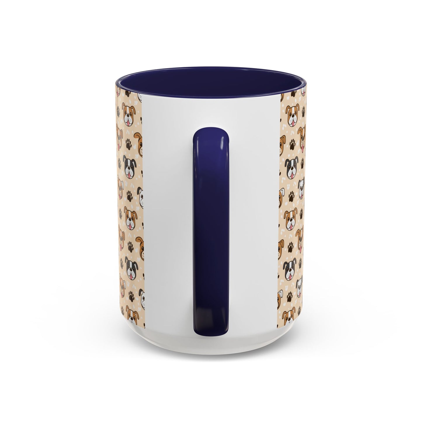 Coffee Mug, English Bulldog and Paw Print Print, Dog Lover Gift, Animal Lover, Pet Owner, Cute Mug, Ceramic Cup