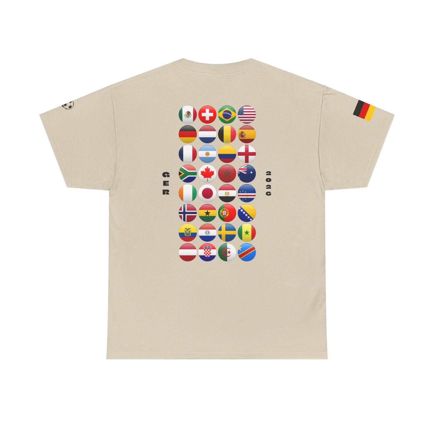 Germany Football T-Shirt - Unisex Germany Soccer Fan Tee with Flag (2026)