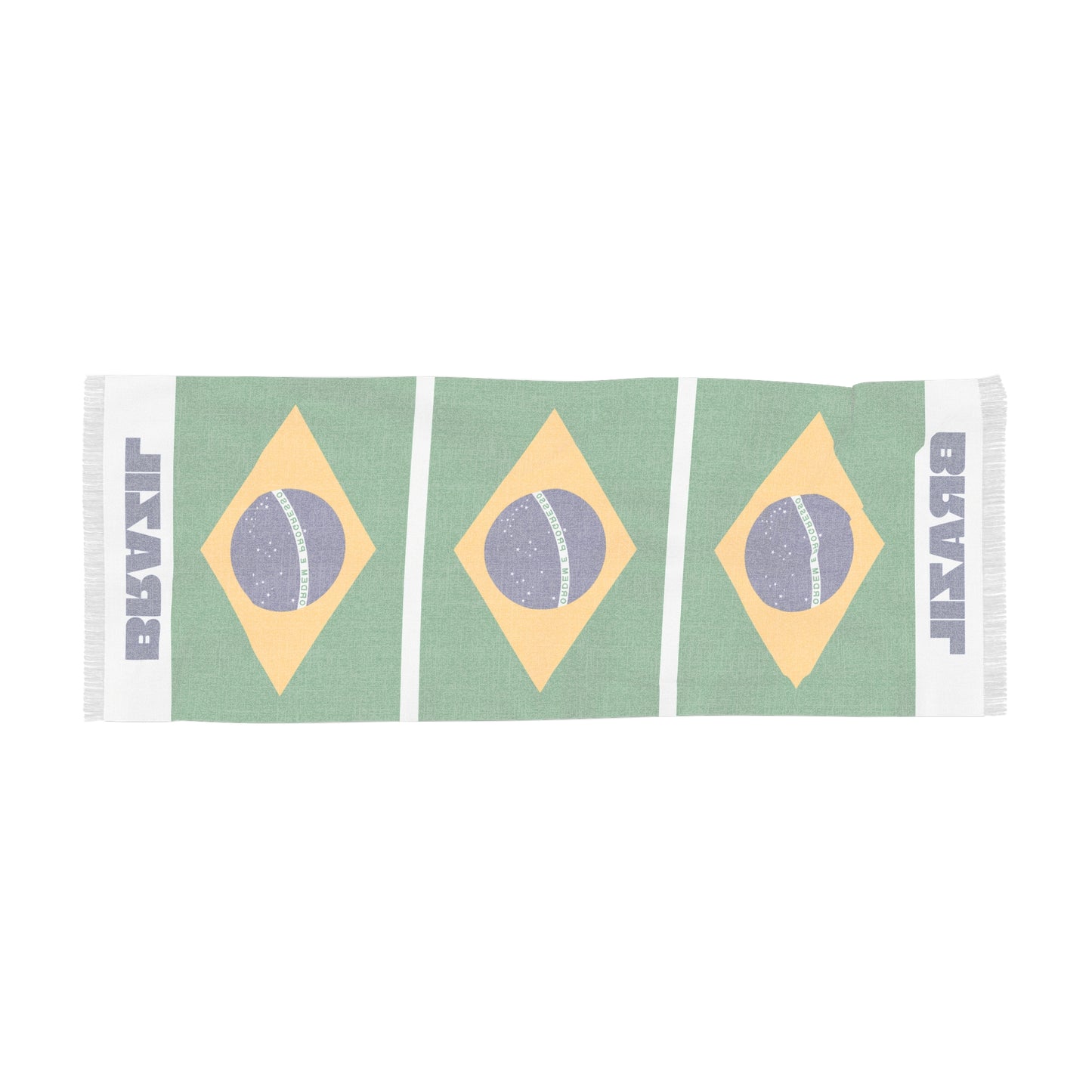 Brazil Soccer Scarf - Brazil Football Supporter Scarf with Flag (2026)