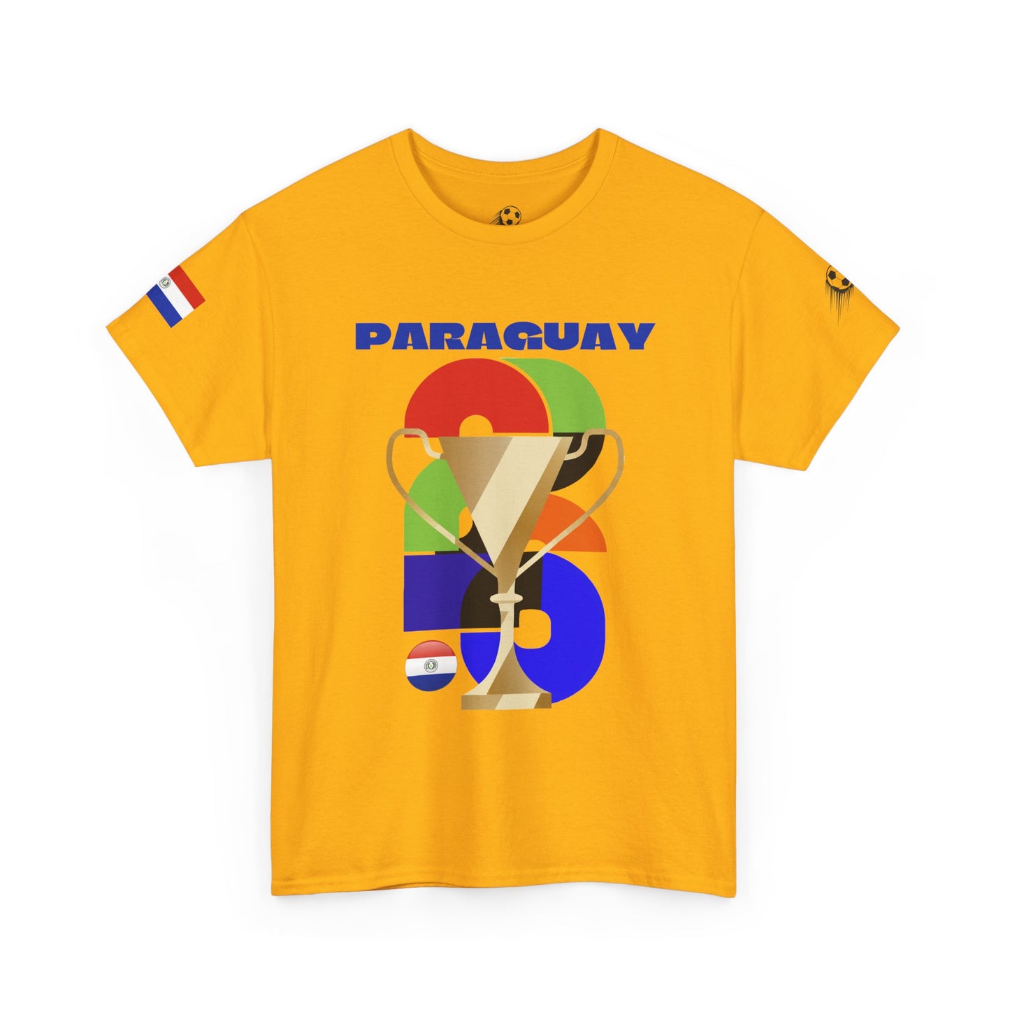 Paraguay Football T-Shirt - Unisex Paraguay Soccer Fan Tee with Flag (2026)